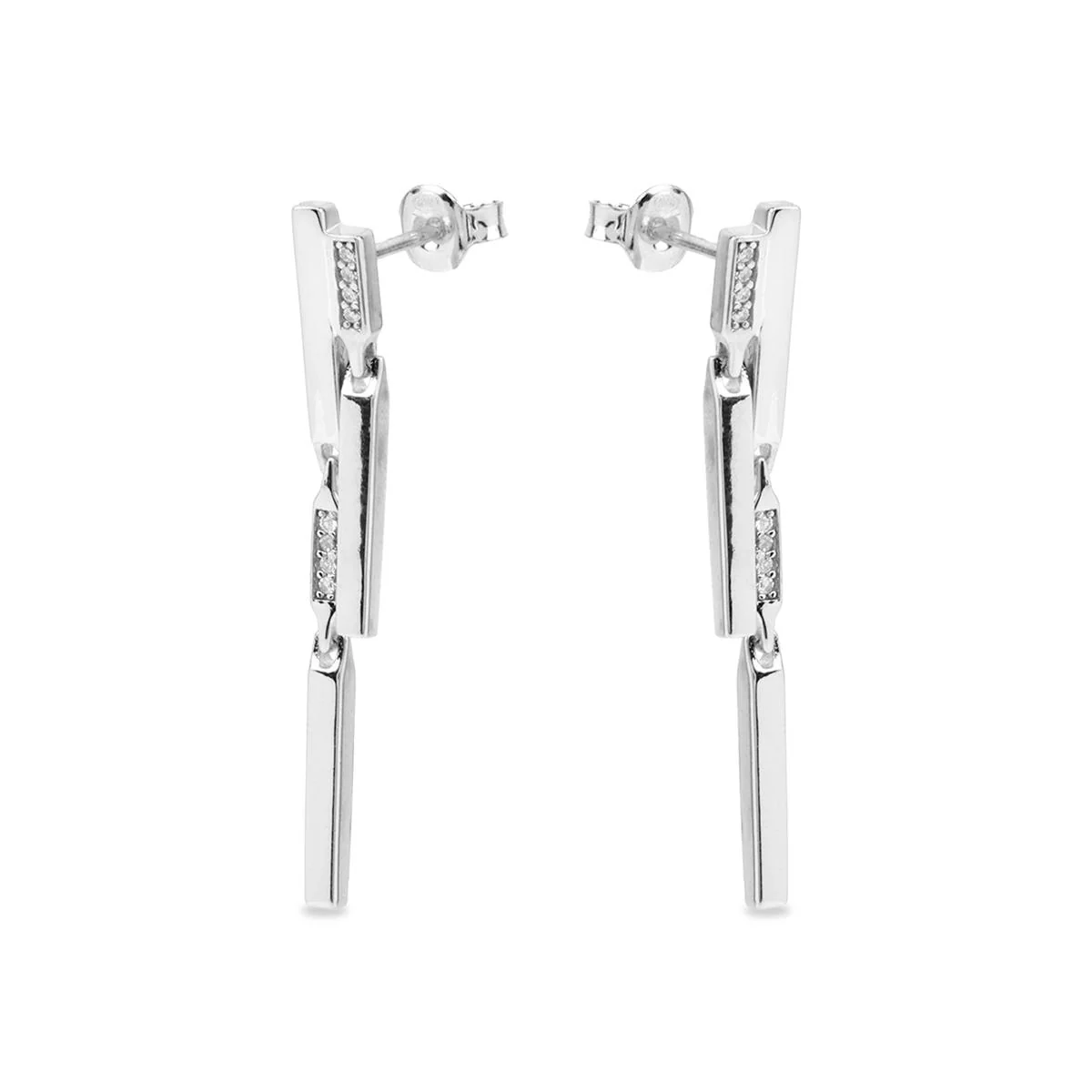Pendientes Onca Plata de Ley 925 - Onca BLANCO - Image 2