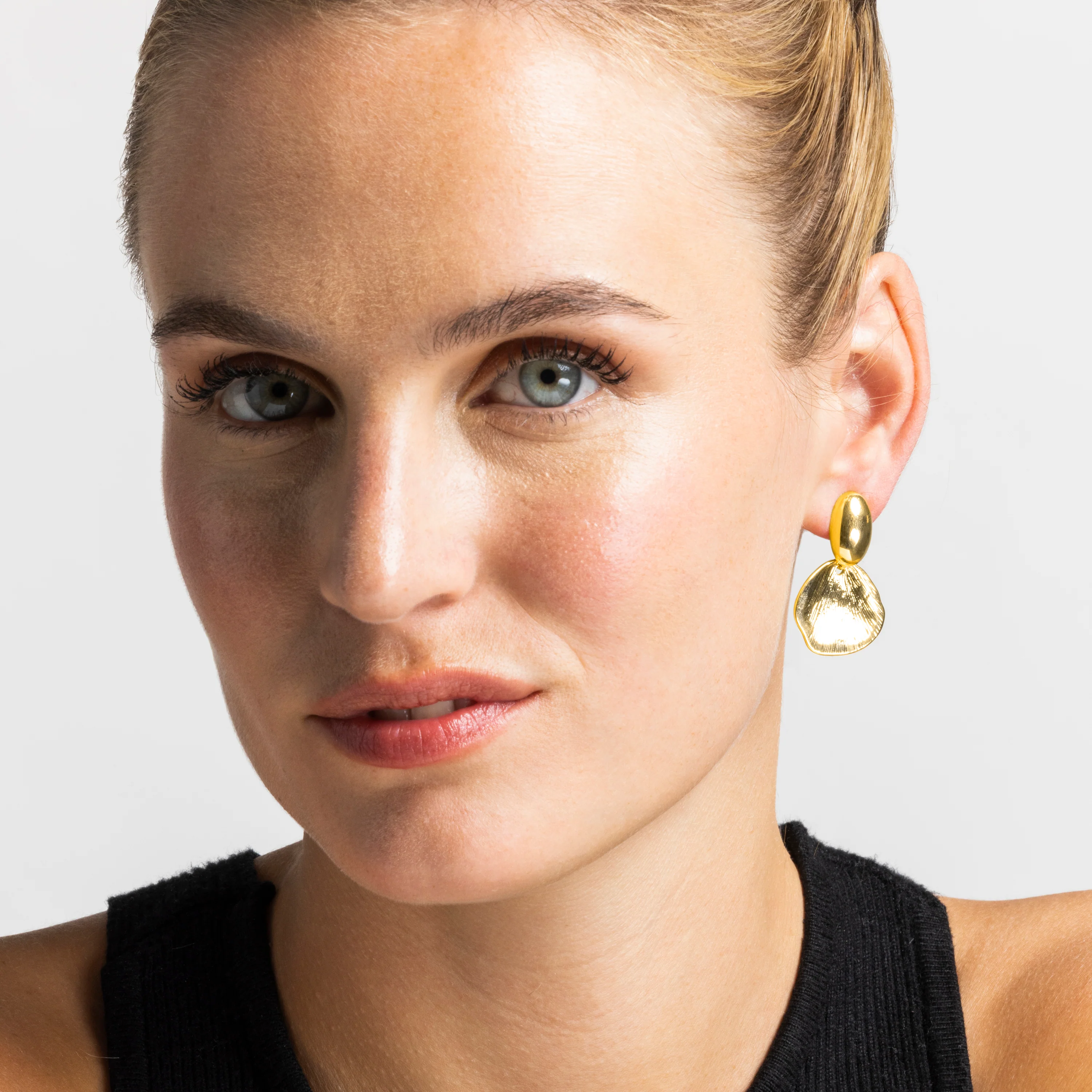 Pendientes acabado oro 18k - Ondex - Image 6