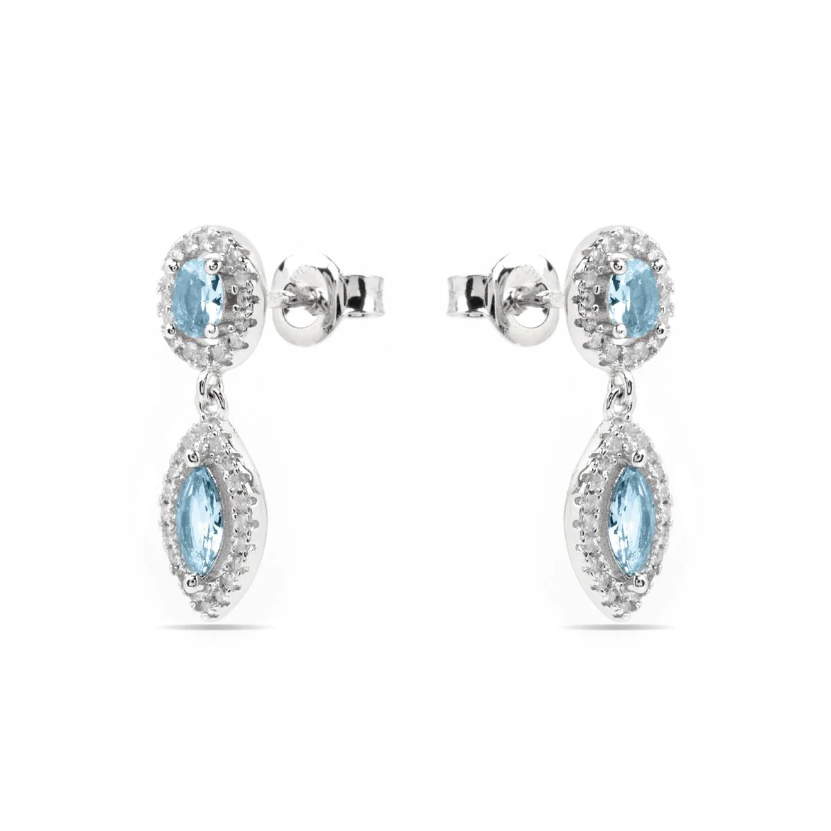 Pendientes Ontary Plata de Ley 925 - Ontary AZUL - Image 2