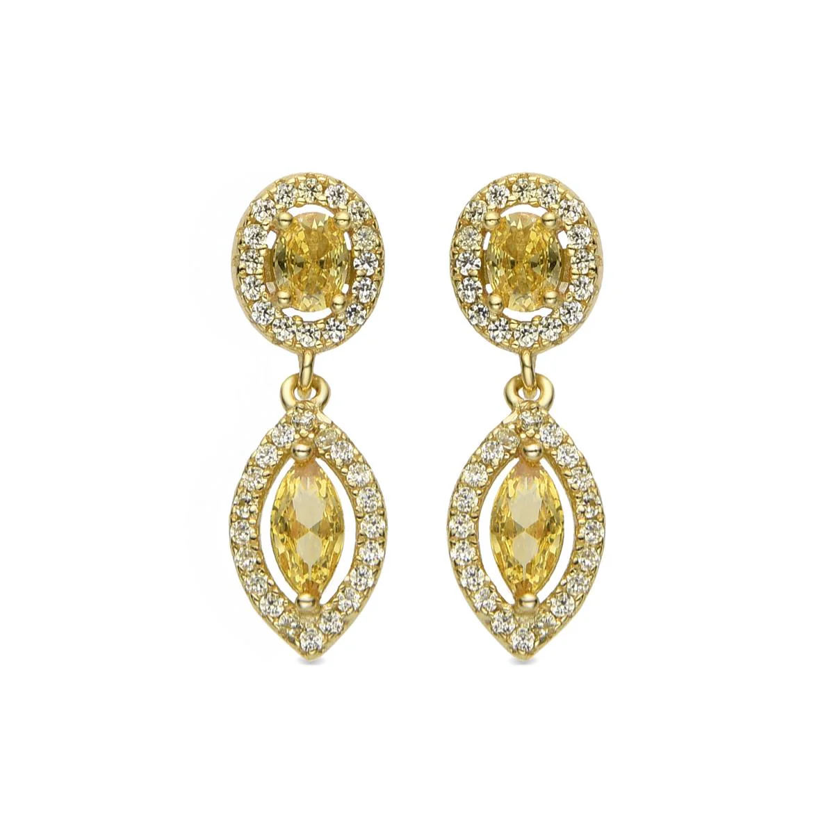 Pendientes Ontary Plata de Ley 925 - Ontary AMARILLO