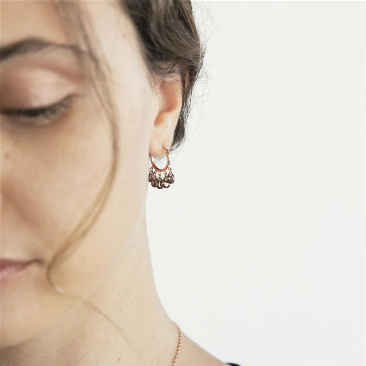Pendientes Onxo Plata De Ley 925 - Onxo MARRON - Image 4