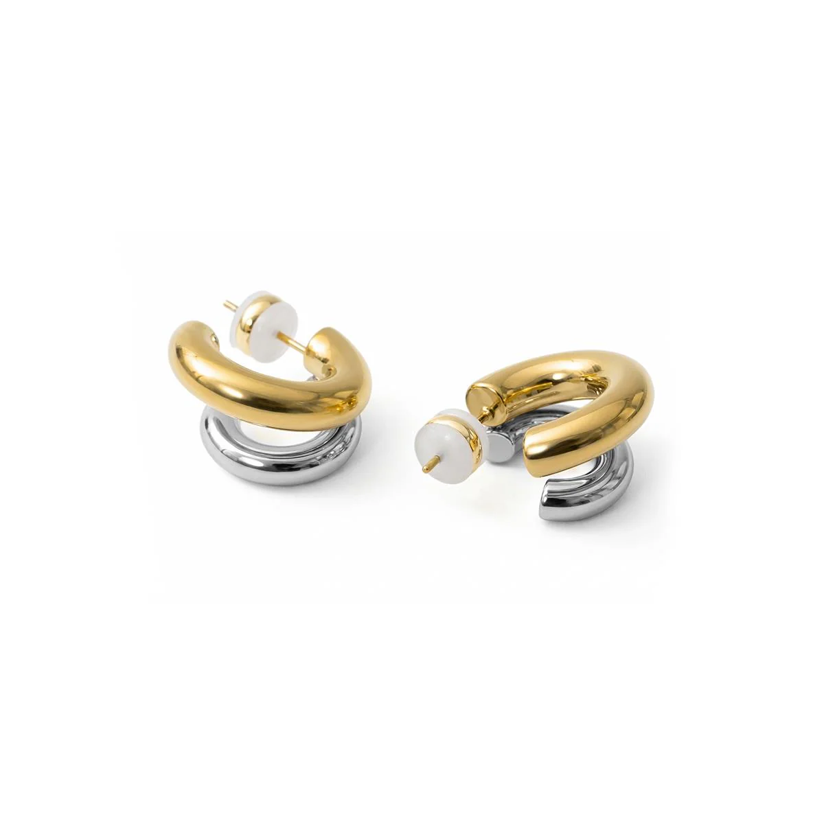 Pendientes acabado en oro amarillo de 18k - Derck - Image 3