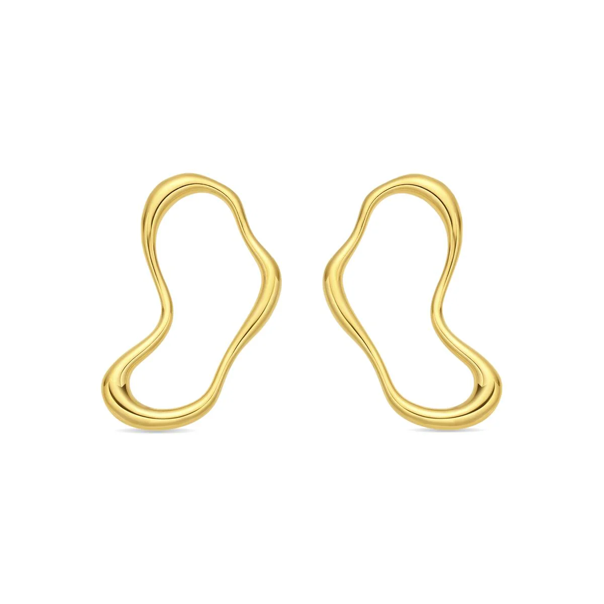 Pendientes acabado en oro amarillo de 18k - Dravor