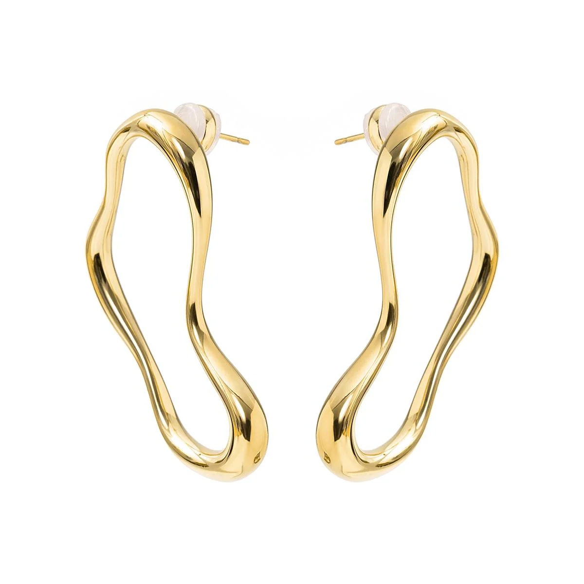 Pendientes acabado en oro amarillo de 18k - Dravor - Image 3