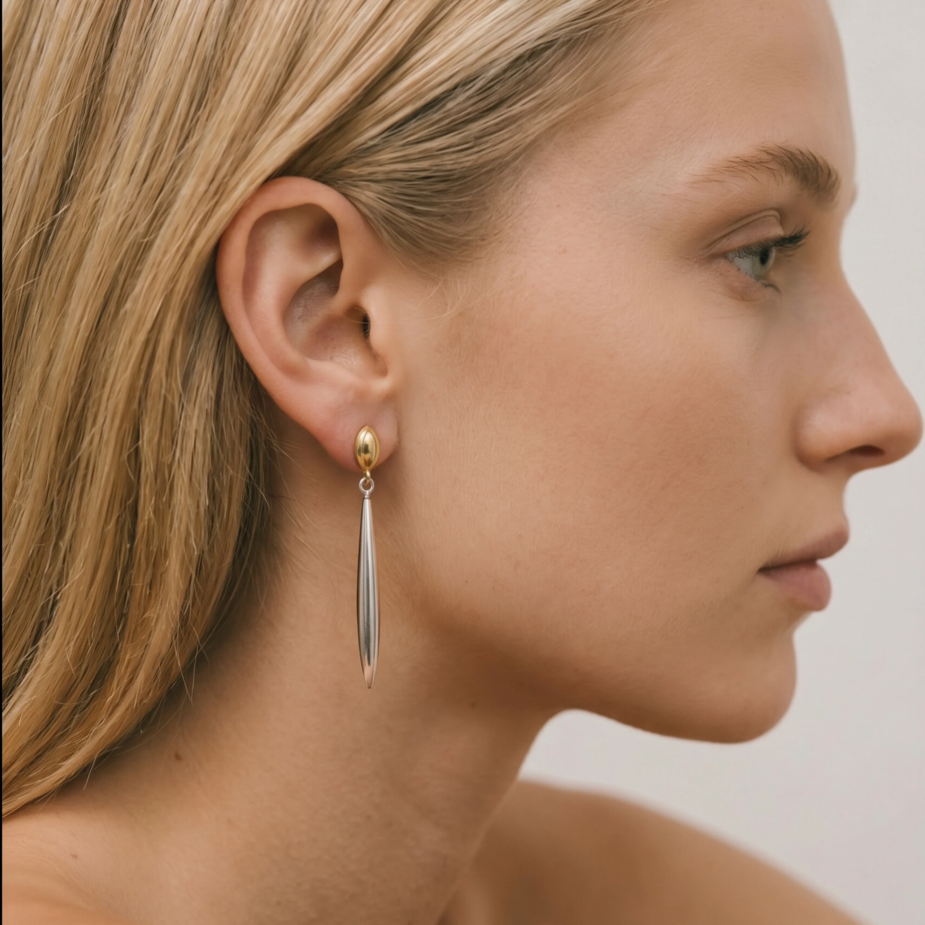 Pendientes acabado en oro amarillo de 18k - Grunder - Image 2