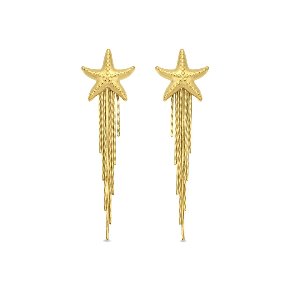 Pendientes acabado en oro amarillo de 18k - Indora