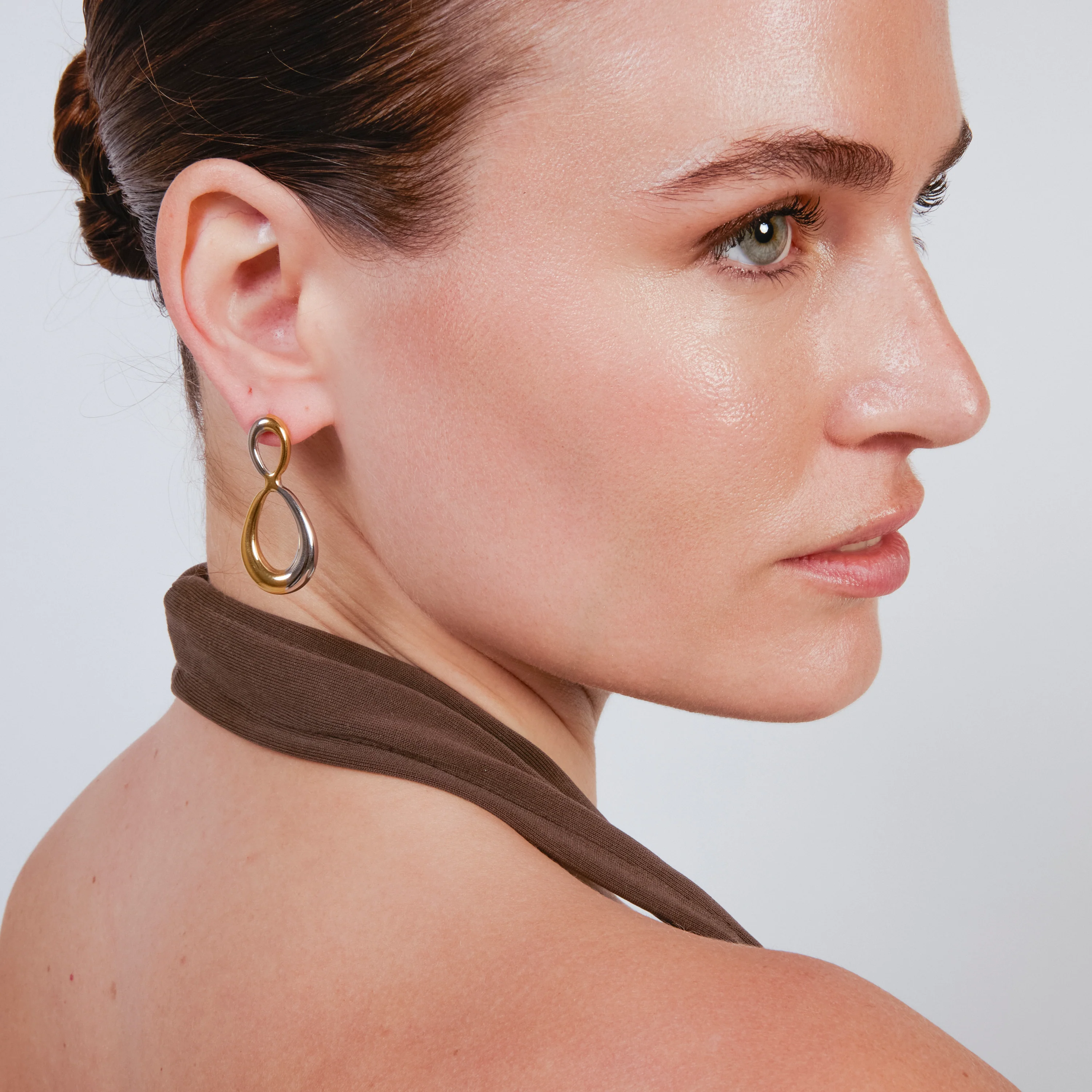 Pendientes acabado en oro amarillo de 18k - Slanlu - Image 2