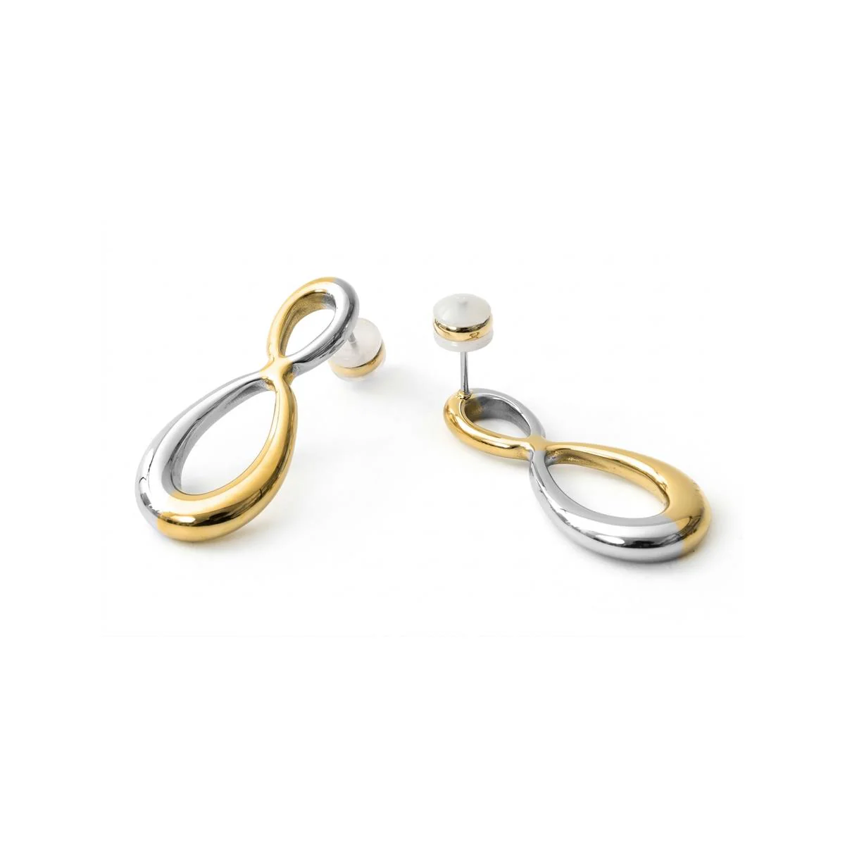 Pendientes acabado en oro amarillo de 18k - Slanlu - Image 3