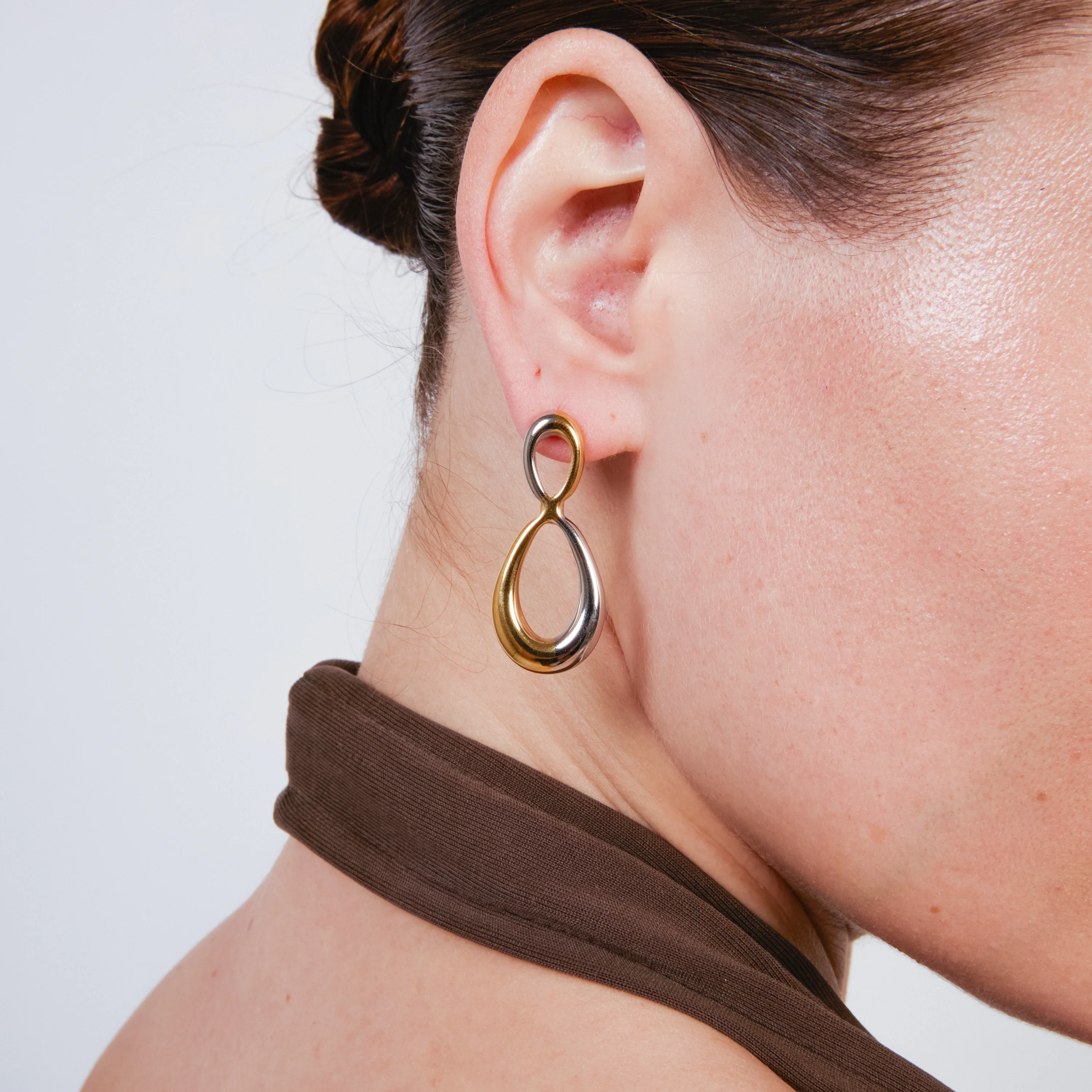 Pendientes acabado en oro amarillo de 18k - Slanlu - Image 6
