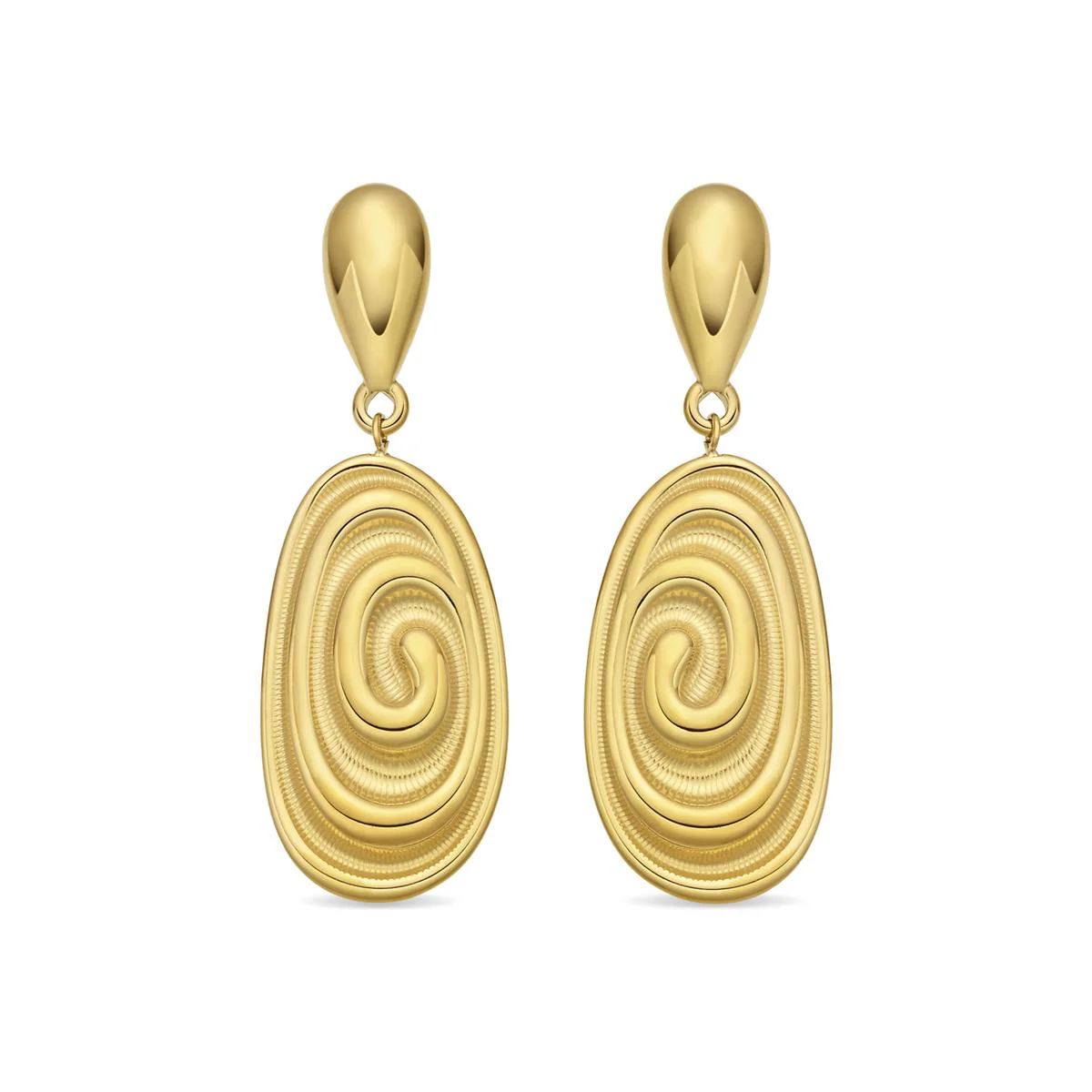 Pendientes acabado en oro amarillo de 18k - Vimeri