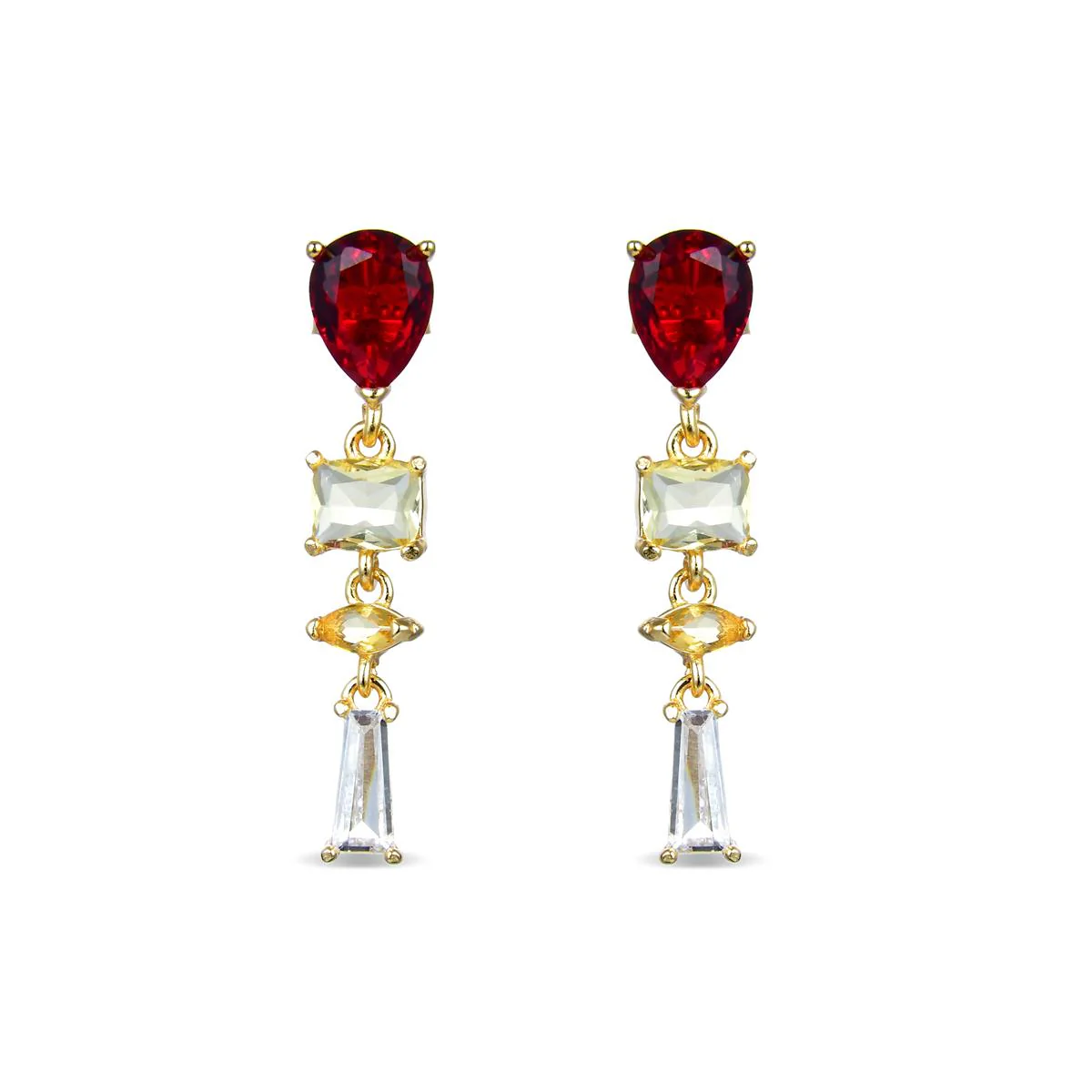 Pendientes Orya Plata De Ley 925 - Orya MULTICOLOR