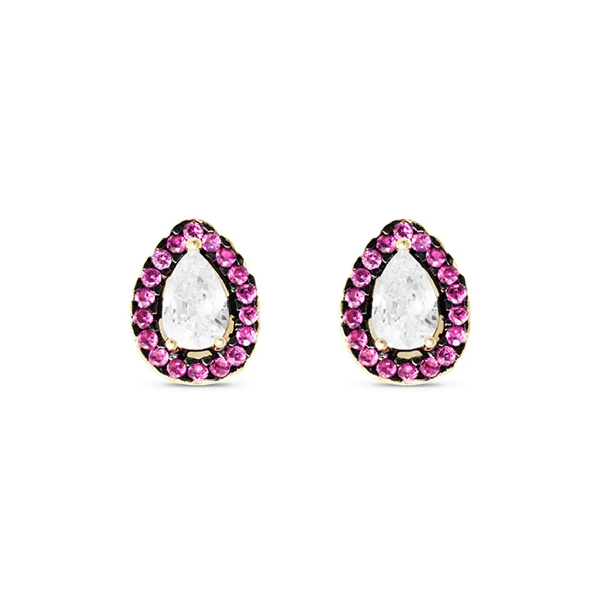 Pendientes Osobef Plata De Ley 925 - Osobef ROJO
