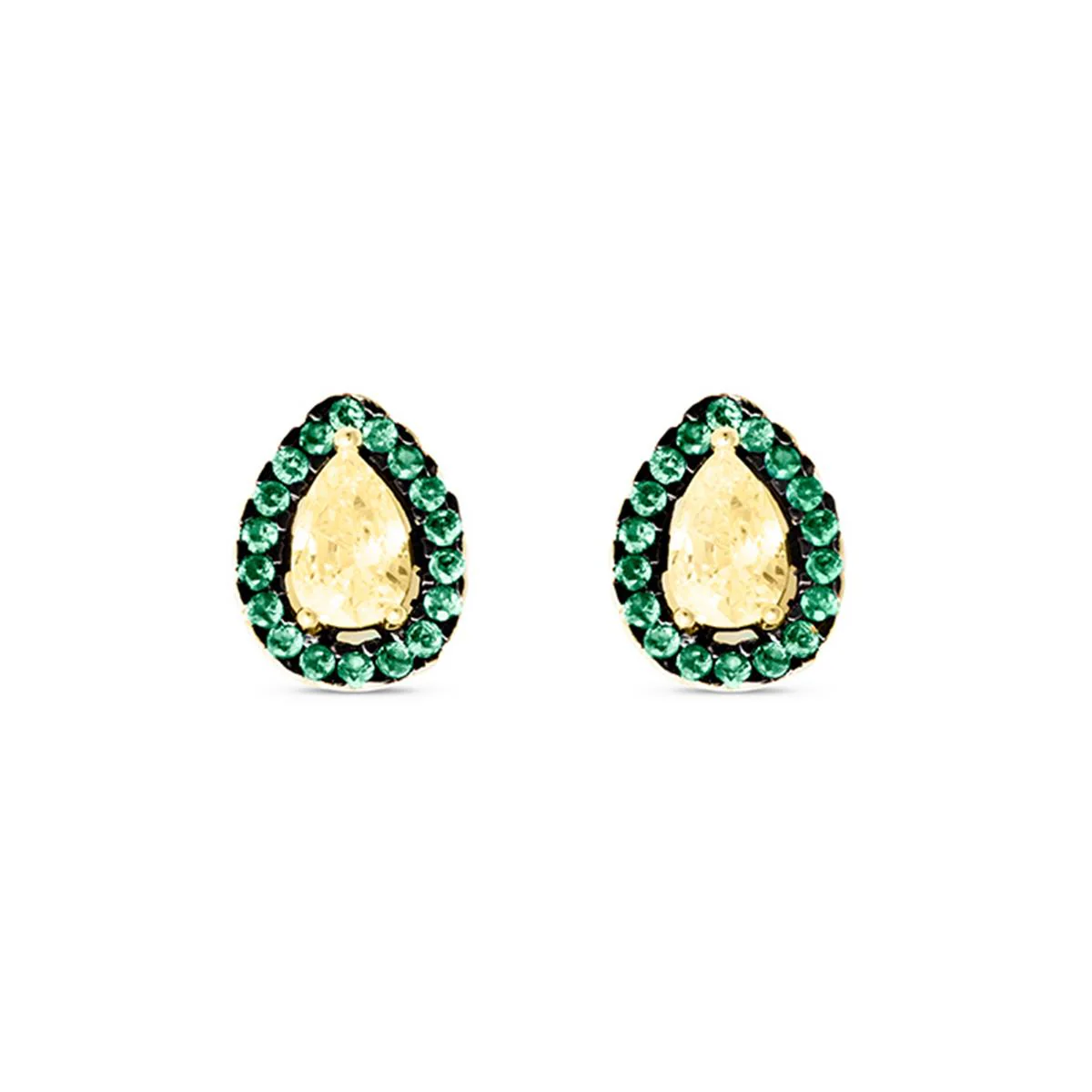 Pendientes Osobef Plata De Ley 925 - Osobef AMARILLO