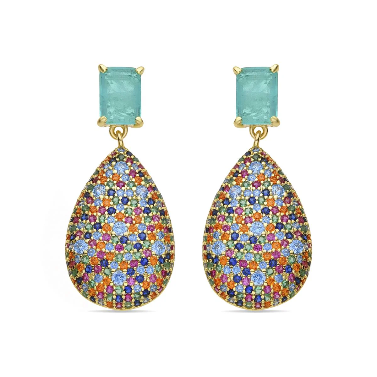 Pendientes Ozlek Plata de Ley 925 - Ozlek MULTICOLOR
