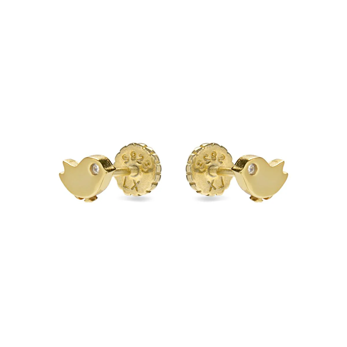 Pendientes Pajarito Plata De Ley 925 - Pajarito BLANCO - Image 2