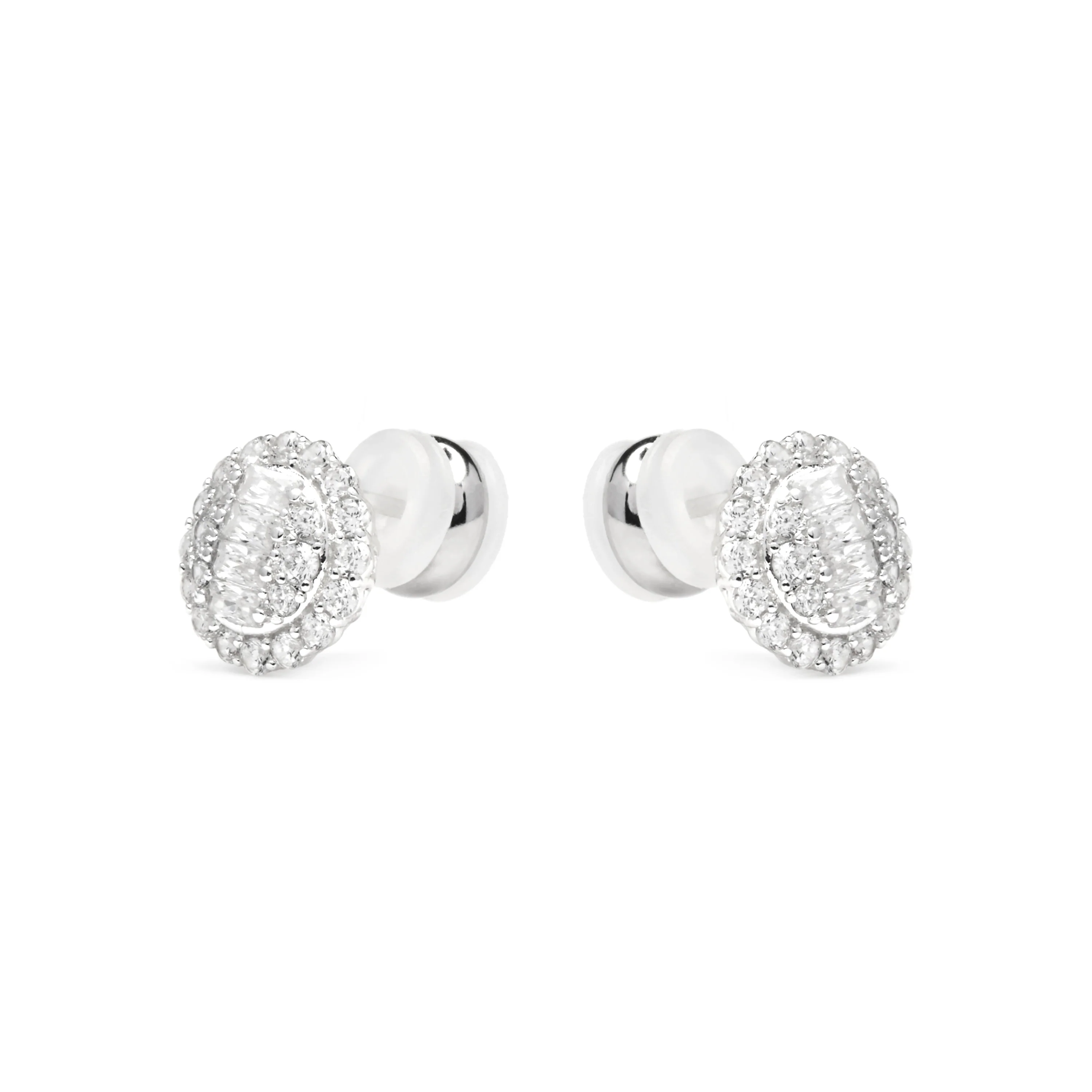 Pendientes con Circonita Brillante acabado plata - Parlath - Image 3