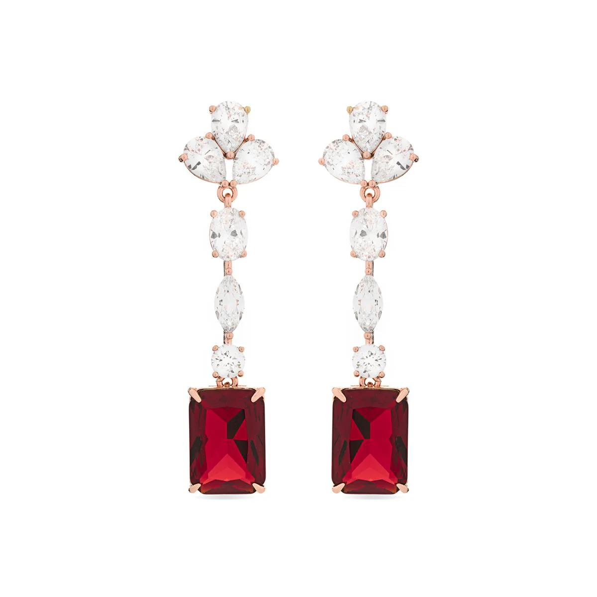 Pendientes Phami acabados en oro 18K - Phami ROJO
