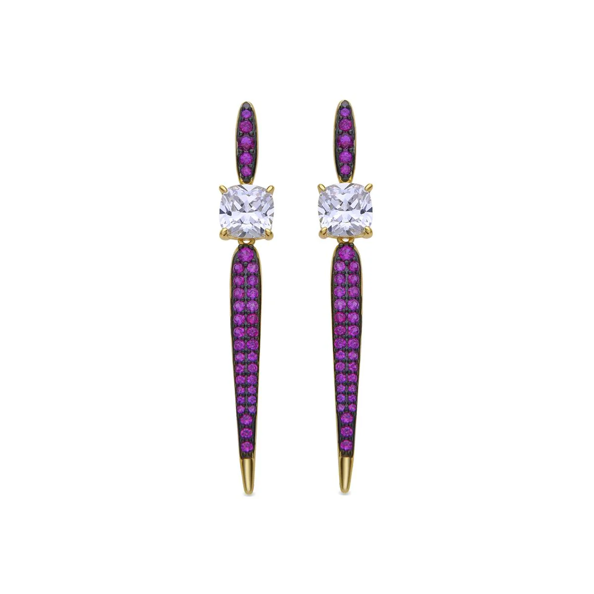 Pendientes Pikto Plata de Ley 925 - Pikto ROJO