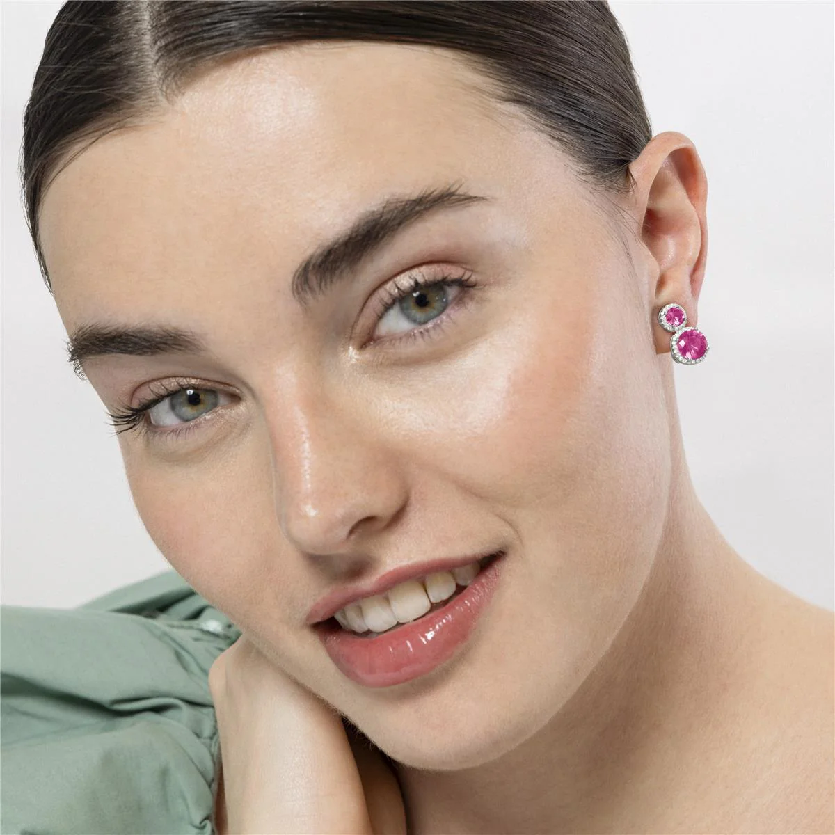 Pendientes Pruka Plata de Ley 925 - Pruka ROSA - Image 3