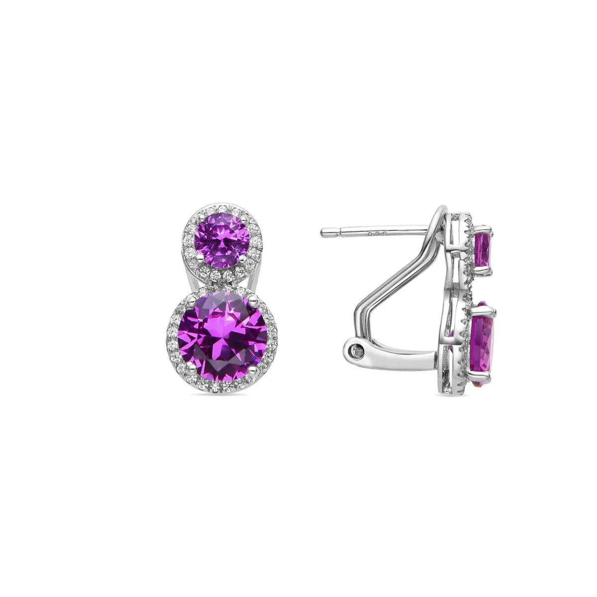 Pendientes Pruka Plata de Ley 925 - Pruka ROSA