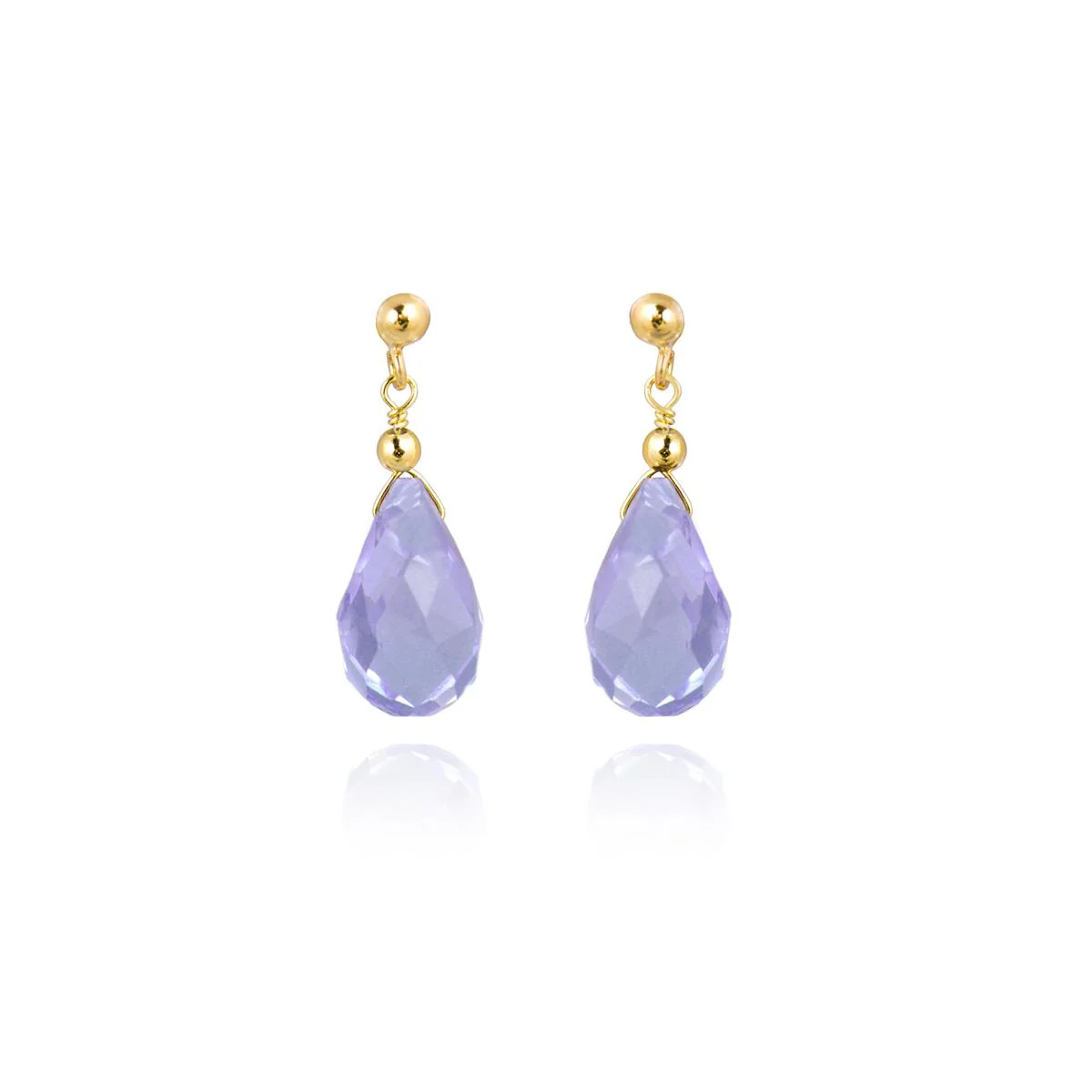 Pendientes Qari Plata De Ley 925 - Qari MORADO