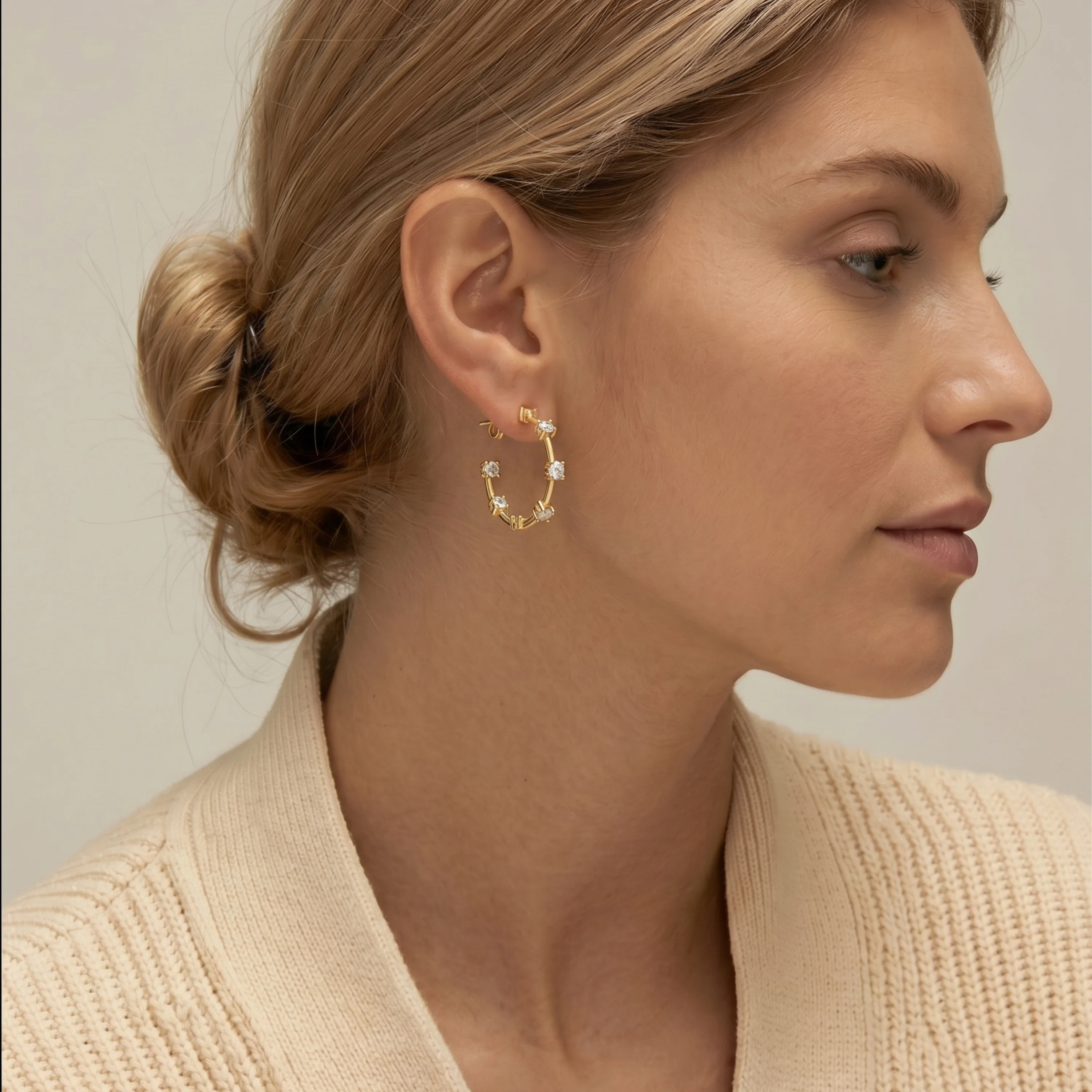 Pendientes Rablo acabado oro amarillo 18k - Rablo - Image 2