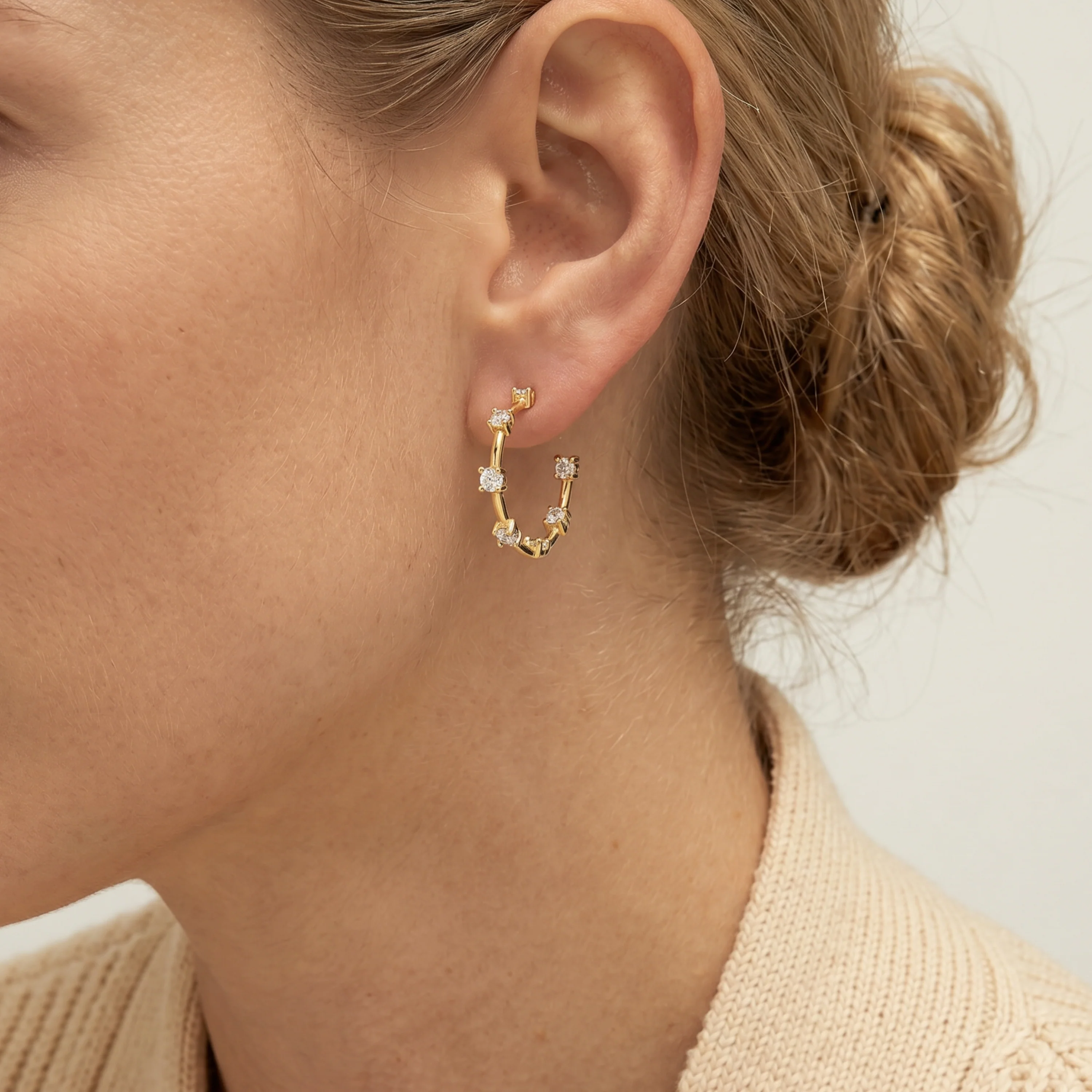 Pendientes Rablo acabado oro amarillo 18k - Rablo - Image 4