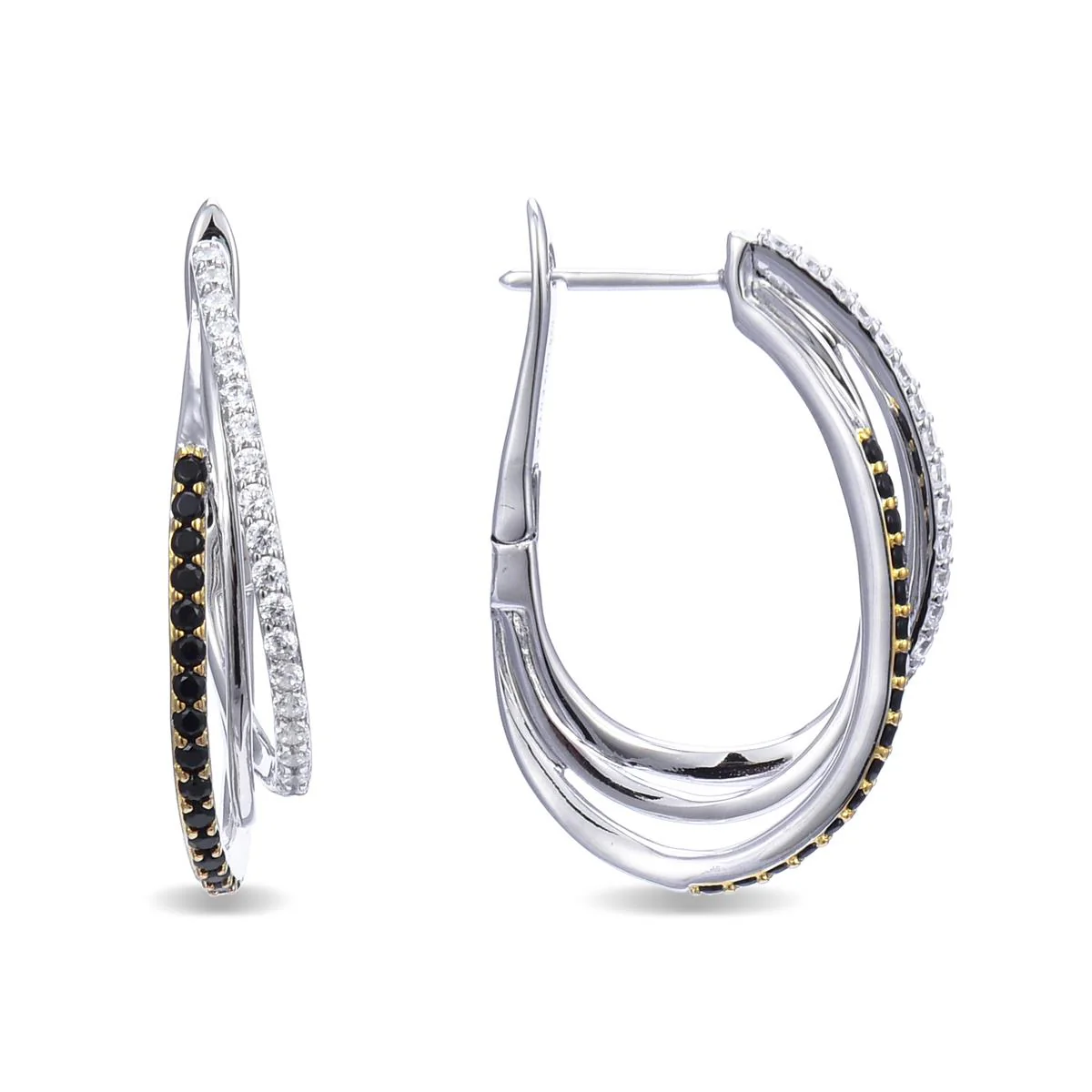 Pendientes Raeesa Plata De Ley 925 - Raeesa NEGRO