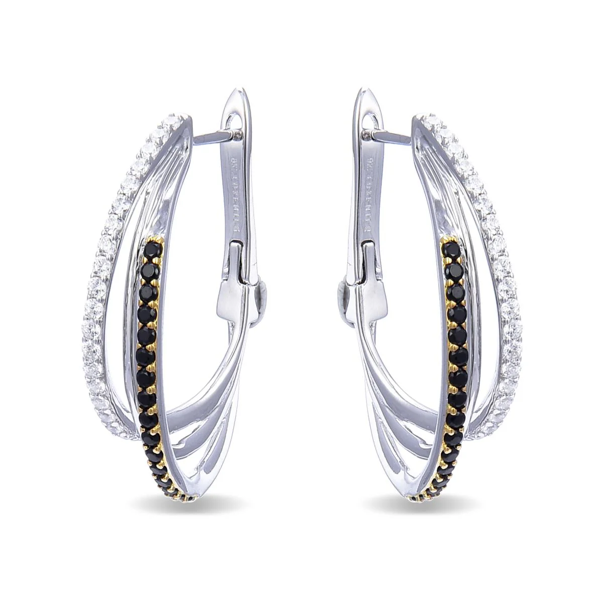 Pendientes Raeesa Plata De Ley 925 - Raeesa NEGRO - Image 2