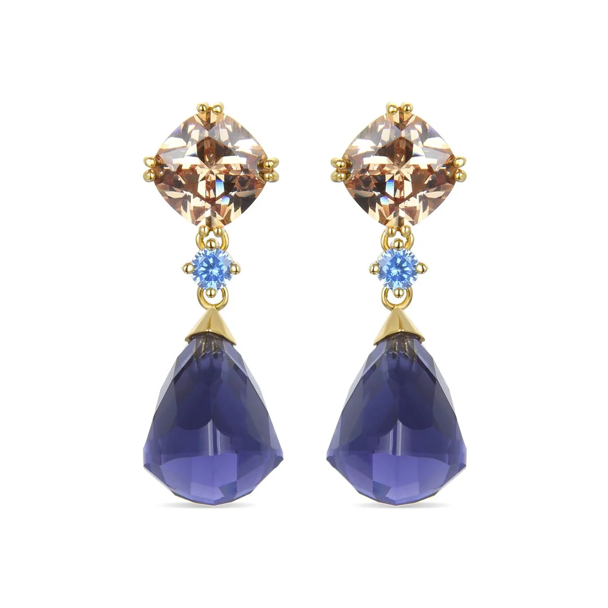 Pendientes Rahli Plata De Ley 925 - Rahli MULTICOLOR