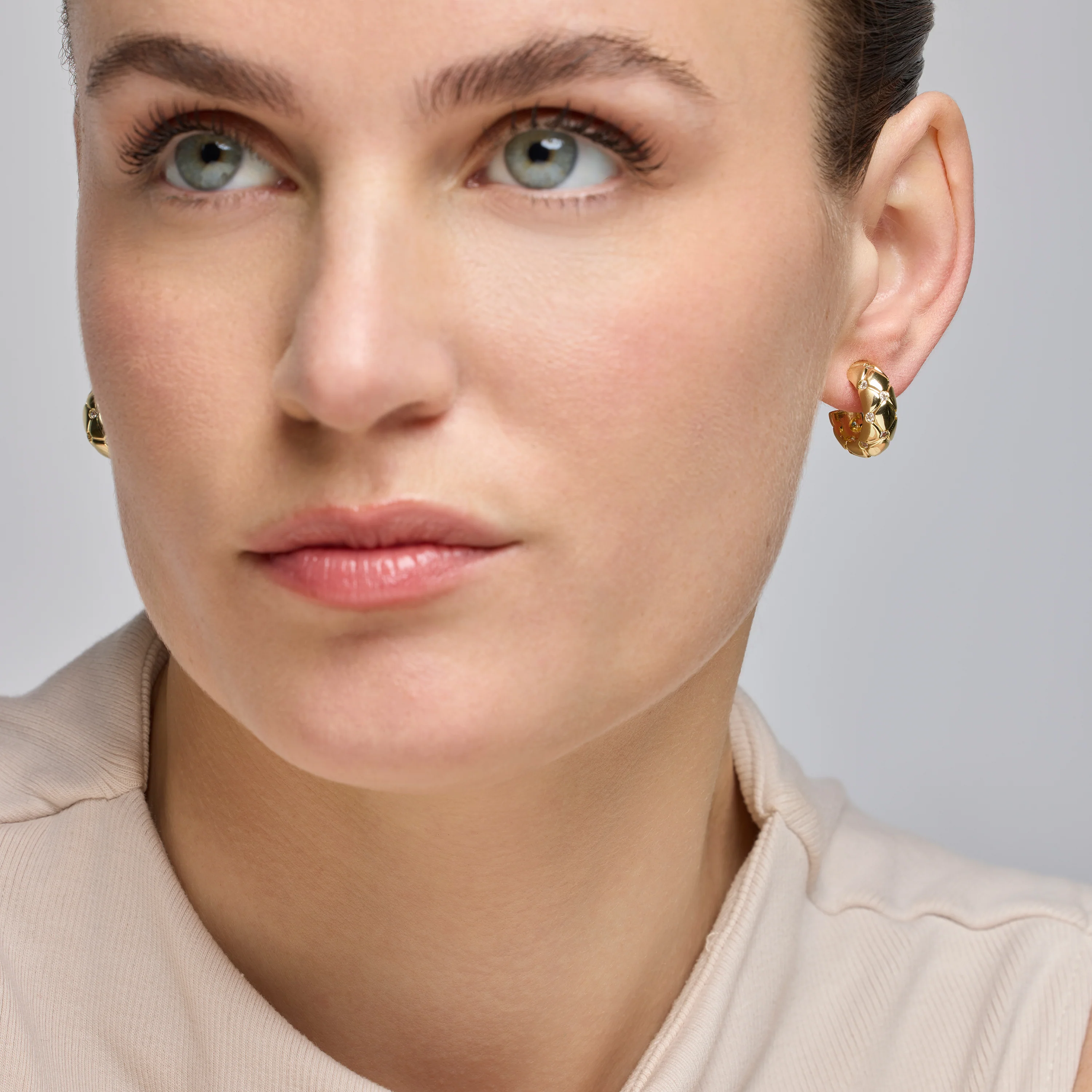 Pendientes acabado oro 18k - Rakhon - Image 2