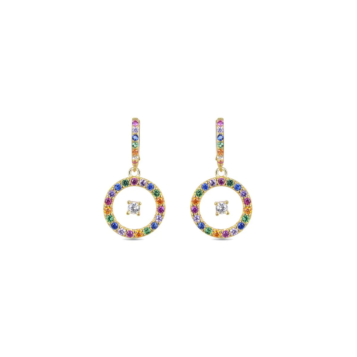 Pendientes Raldain Plata De Ley 925 - Raldain MULTICOLOR