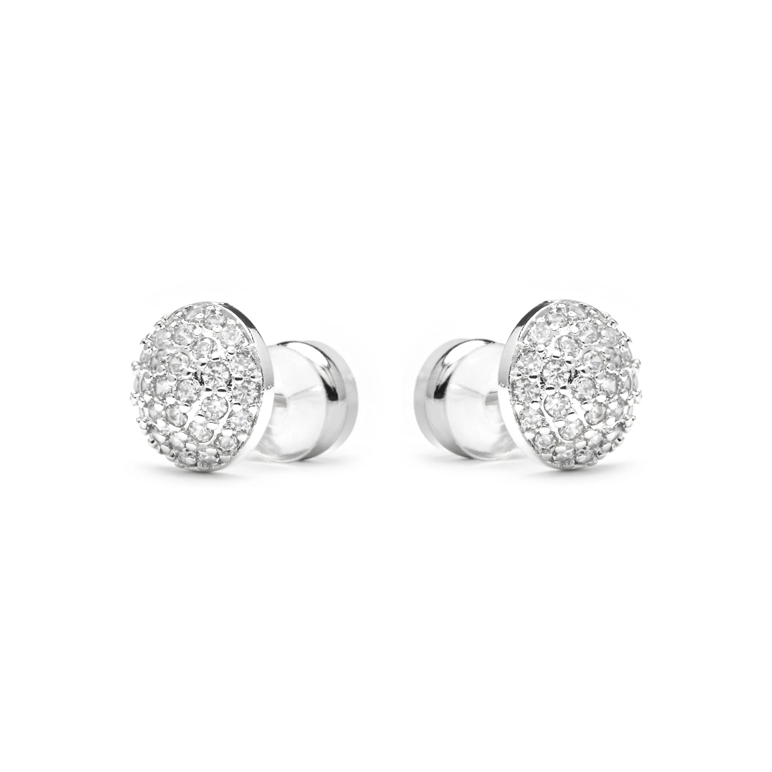 Pendientes acabado plata y Circonita Brillante - Ramir - Image 3