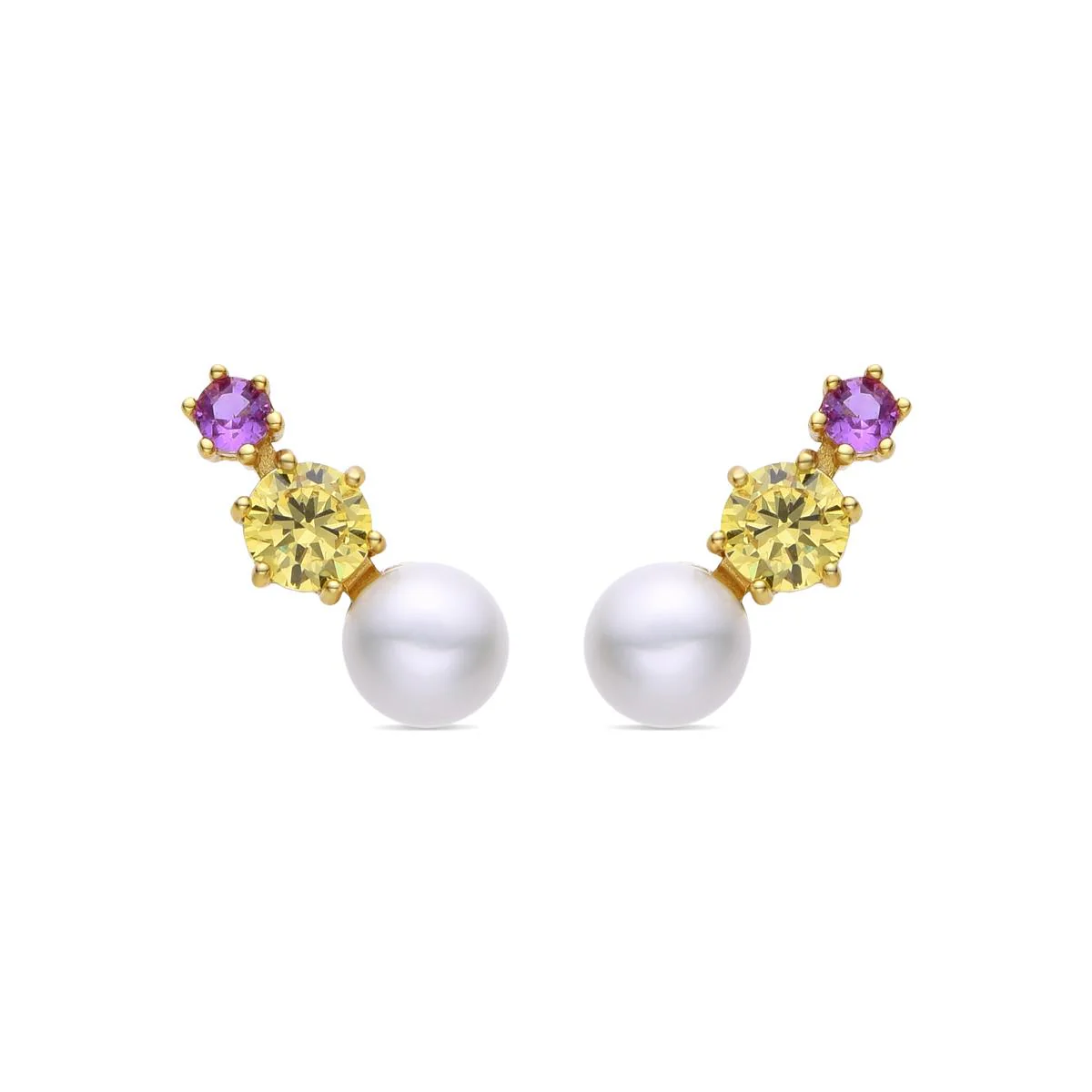 Pendientes Rashu Plata de Ley 925 - Rashu MULTICOLOR