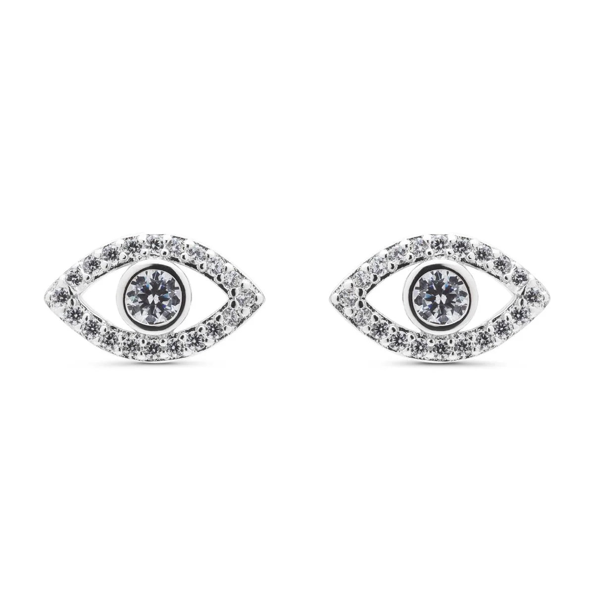 Pendientes Ratim Plata De Ley 925 - Ratim BLANCO