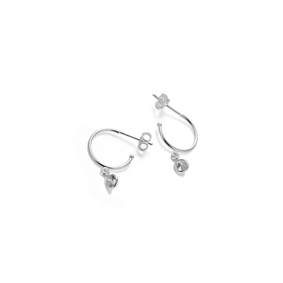Pendientes Essential Plata De Ley 925 - Rawad BLANCO - Image 3