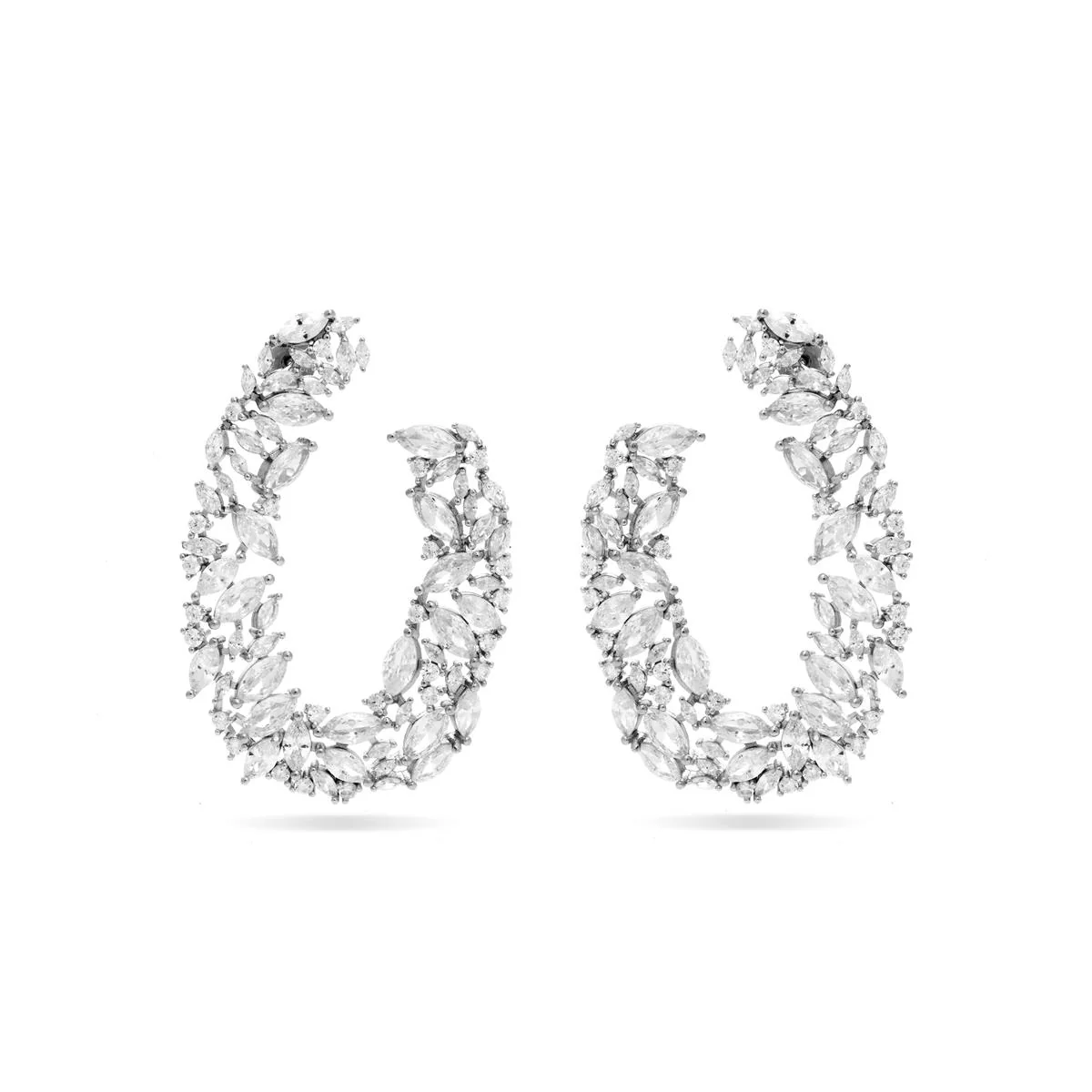 Pendientes Raysa Plata De Ley 925 - Raysa BLANCO