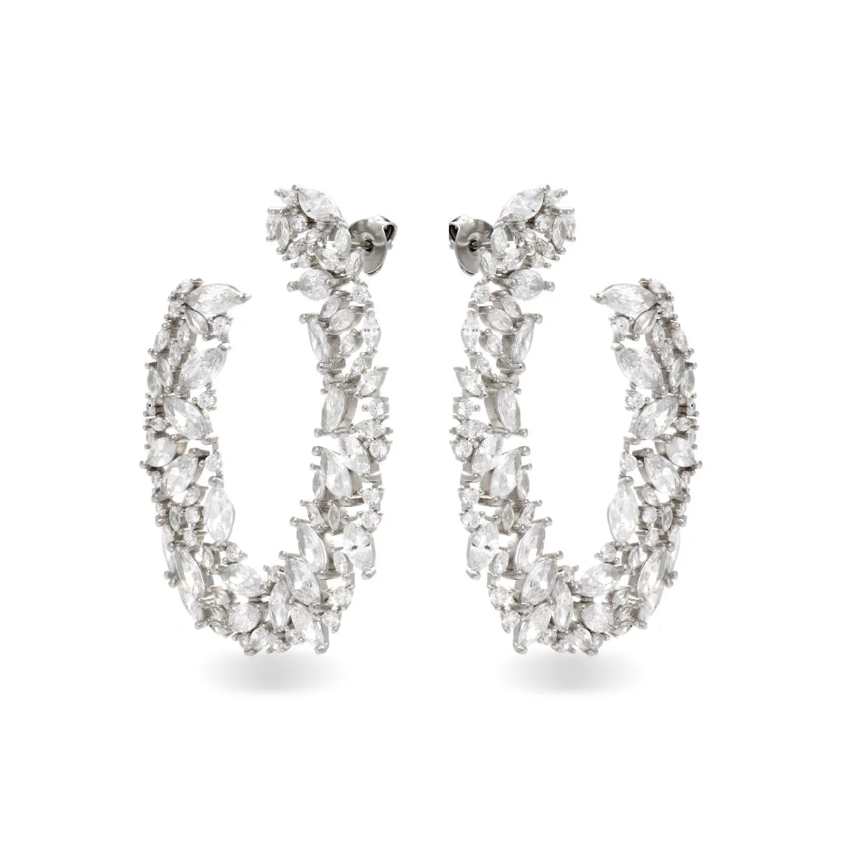 Pendientes Raysa Plata De Ley 925 - Raysa BLANCO - Image 2