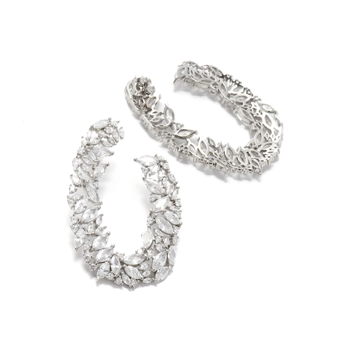Pendientes Raysa Plata De Ley 925 - Raysa BLANCO - Image 3