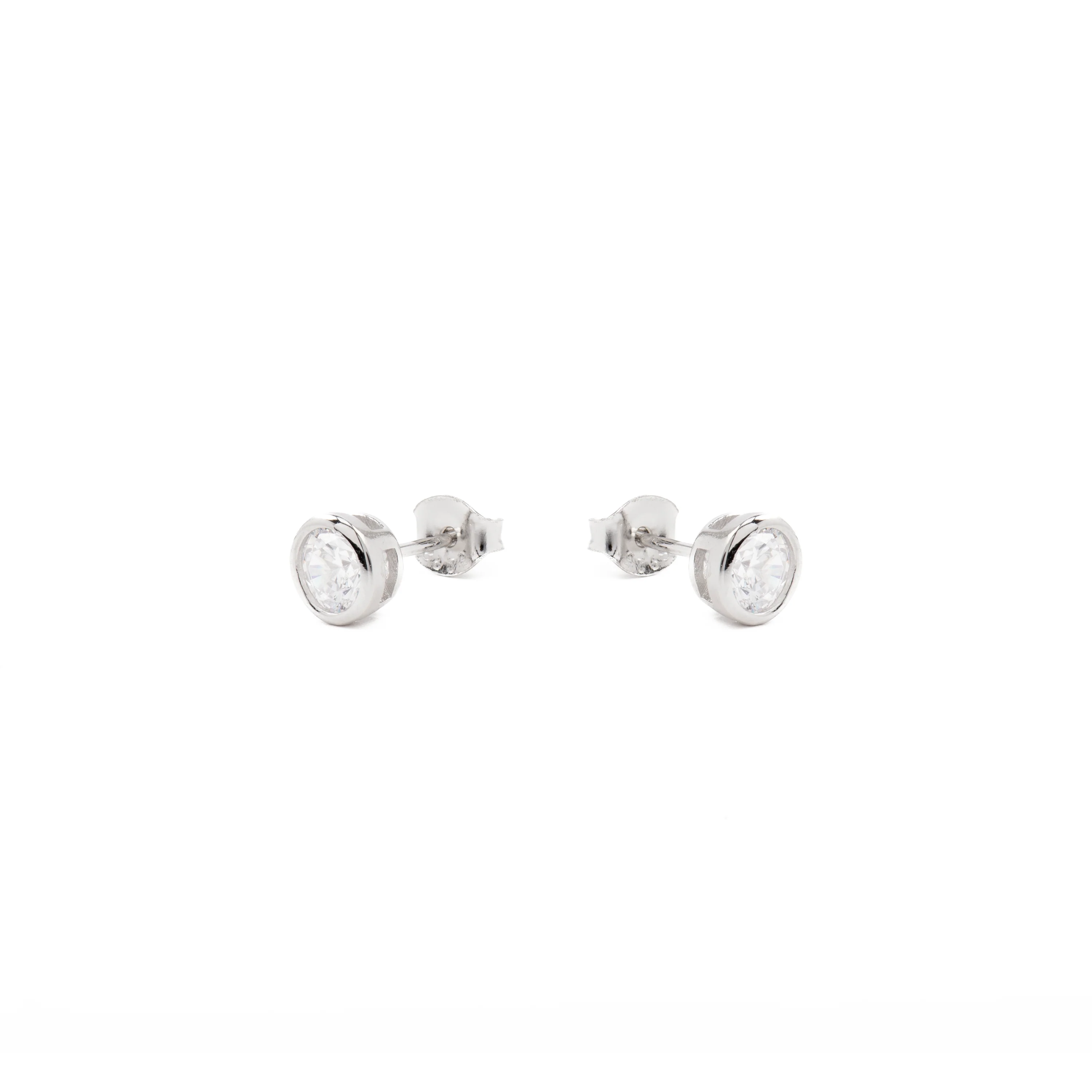 Pendientes de Plata de Ley 925 con Circonita Brillante acabados en rodio - Redder - Image 3