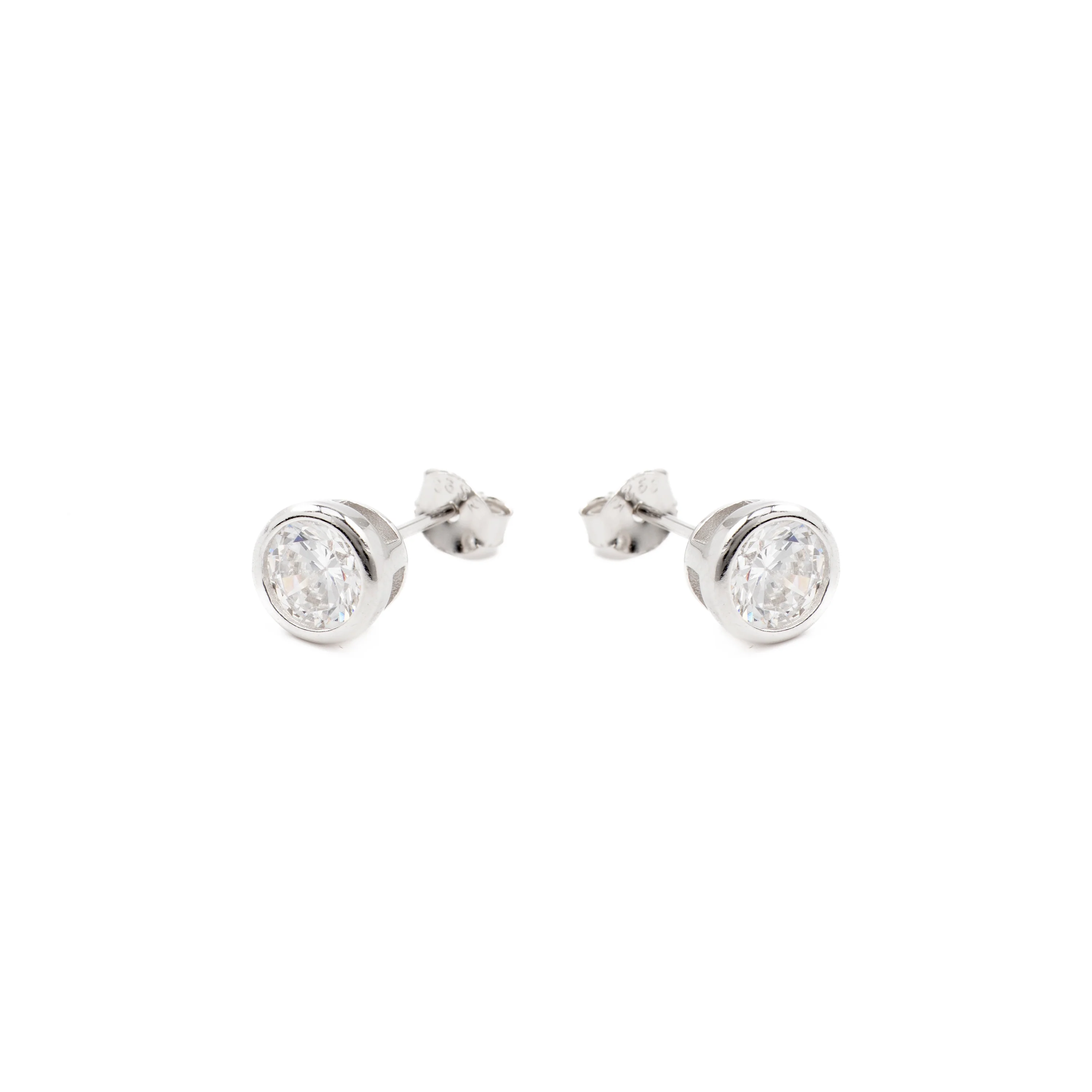 Pendientes de Plata de Ley 925 con Circonita Brillante acabados en rodio - Redder - Image 3
