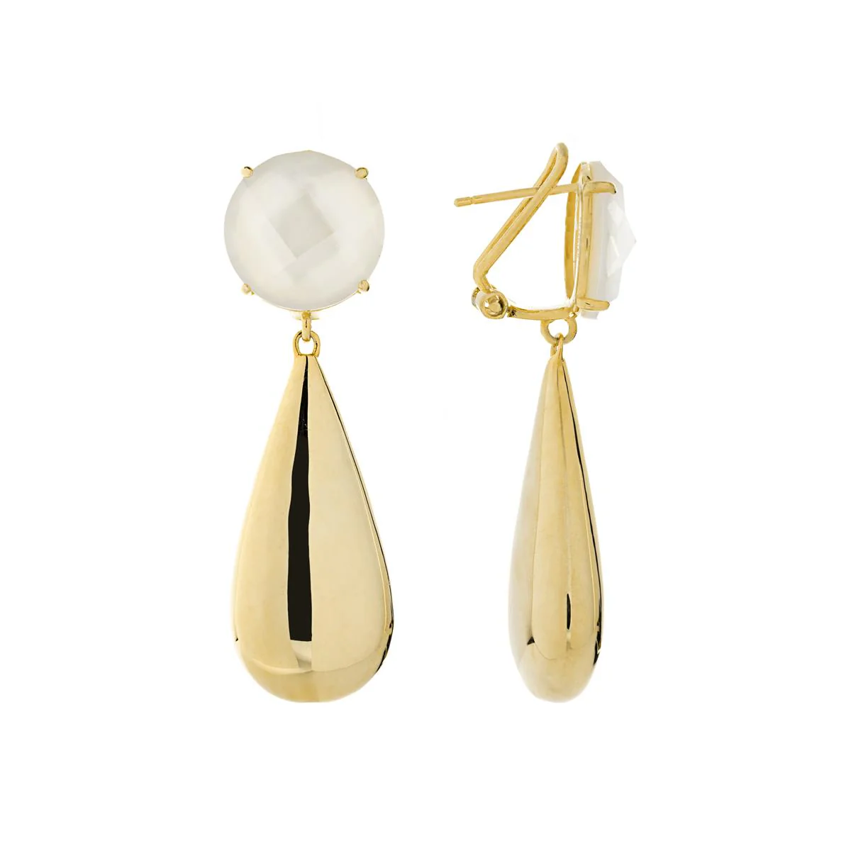 Pendientes Rekfat Plata de Ley 925 - Rekfat BLANCO