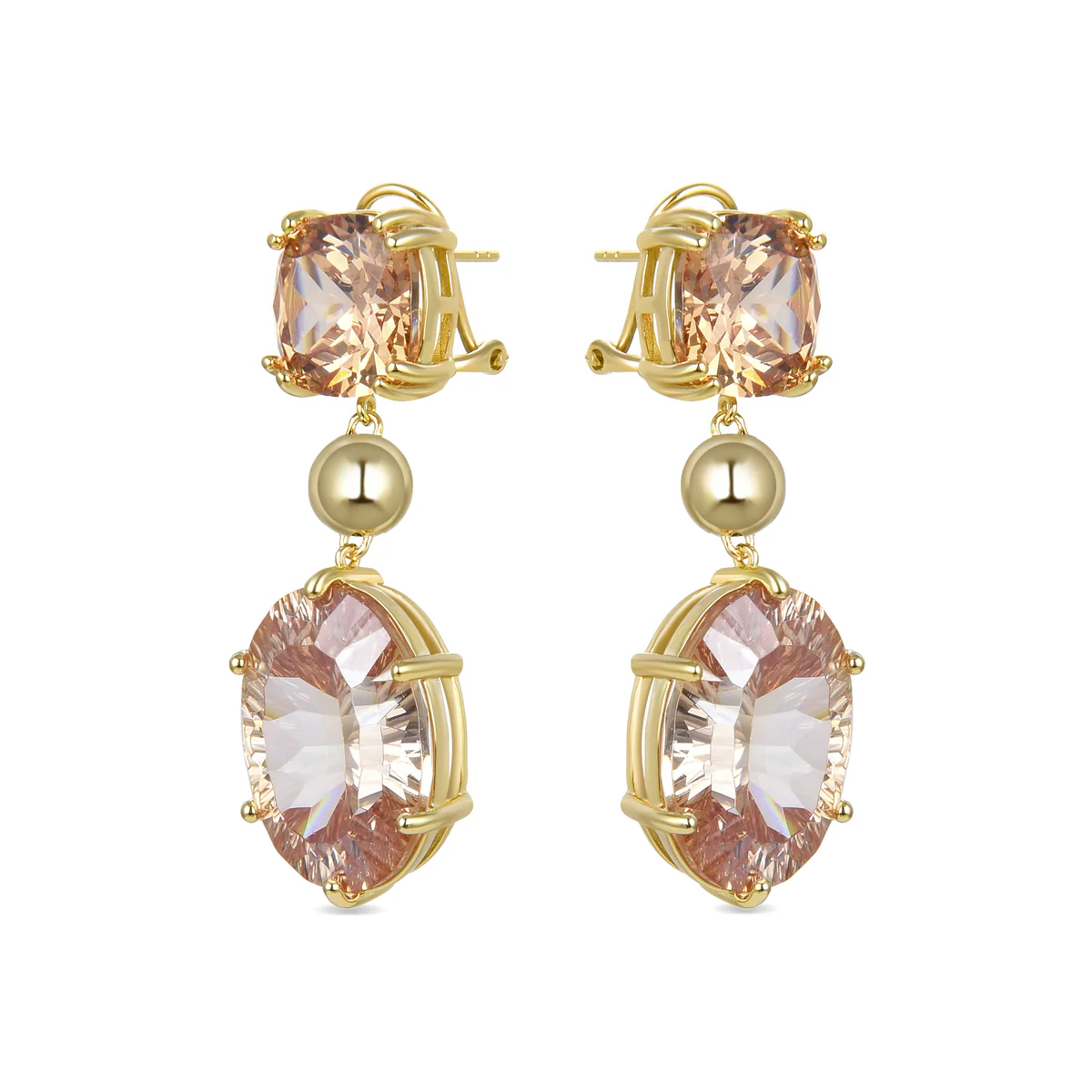 Pendientes Rekfat Plata De Ley 925 - Rekfat MARRON - Image 2