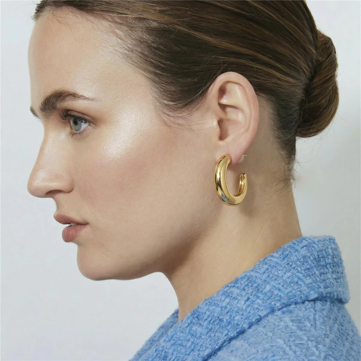 Pendientes acabado en oro amarillo de 18k - Reya - Image 2