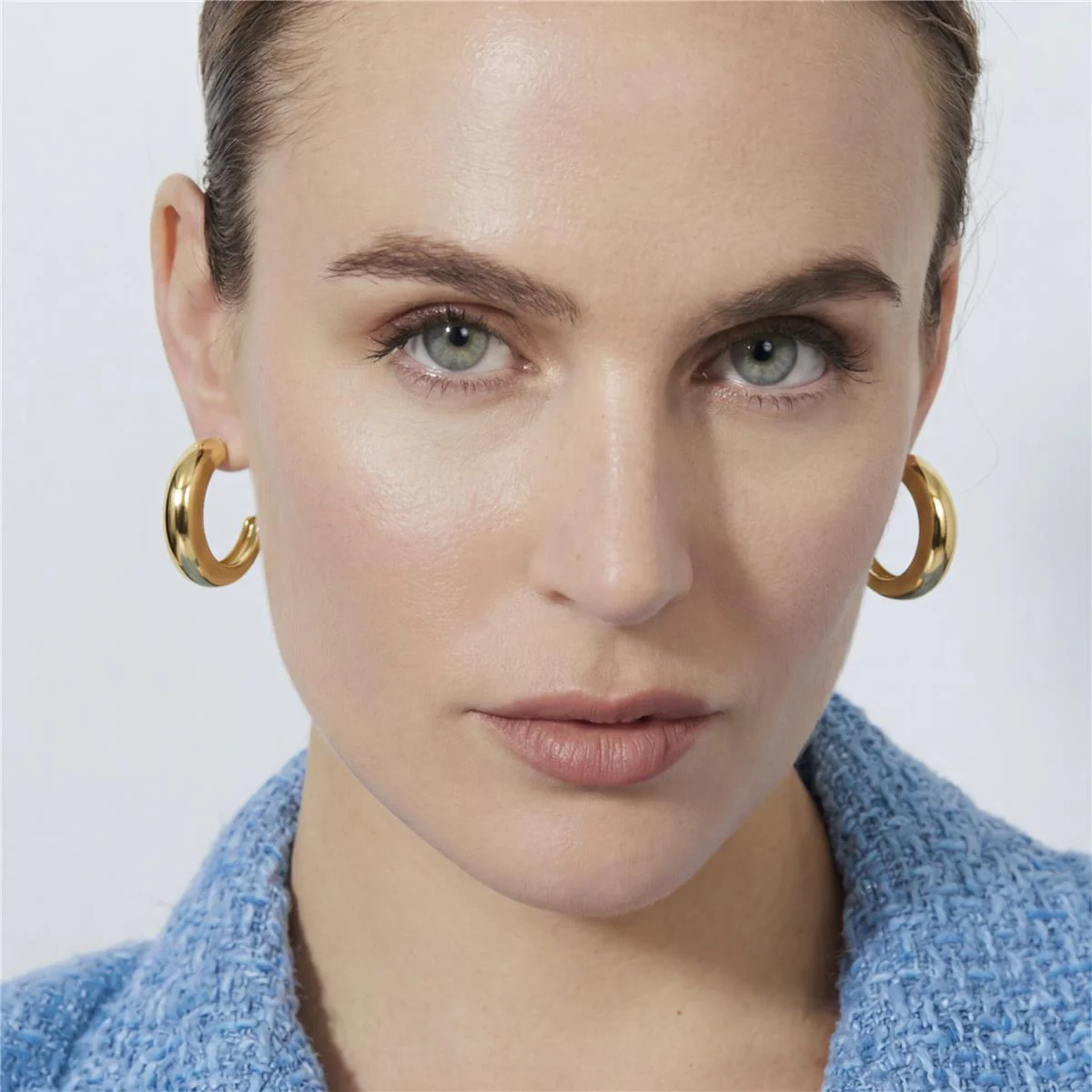 Pendientes acabado en oro amarillo de 18k - Reya - Image 4