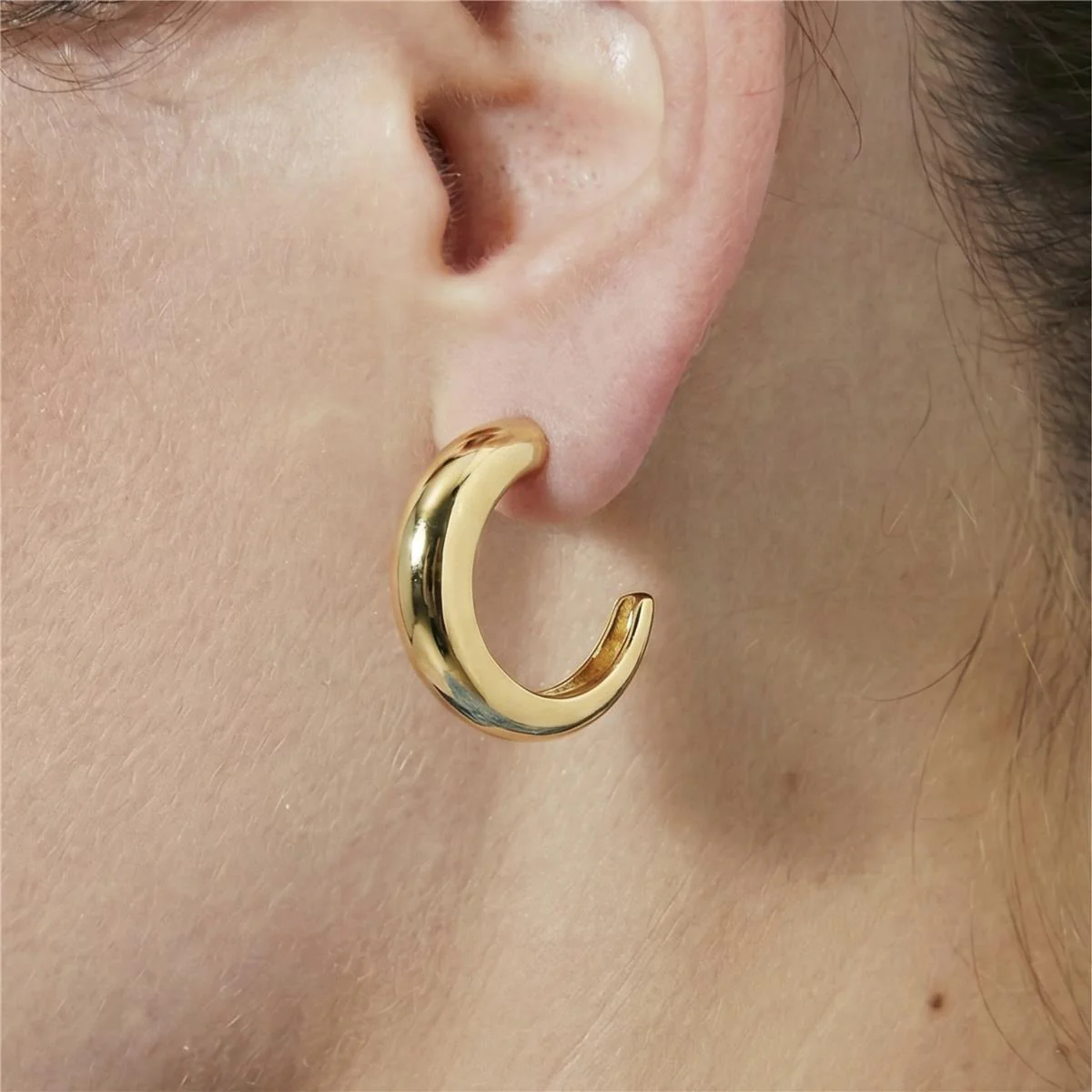 Pendientes acabado en oro amarillo de 18k - Reya - Image 6
