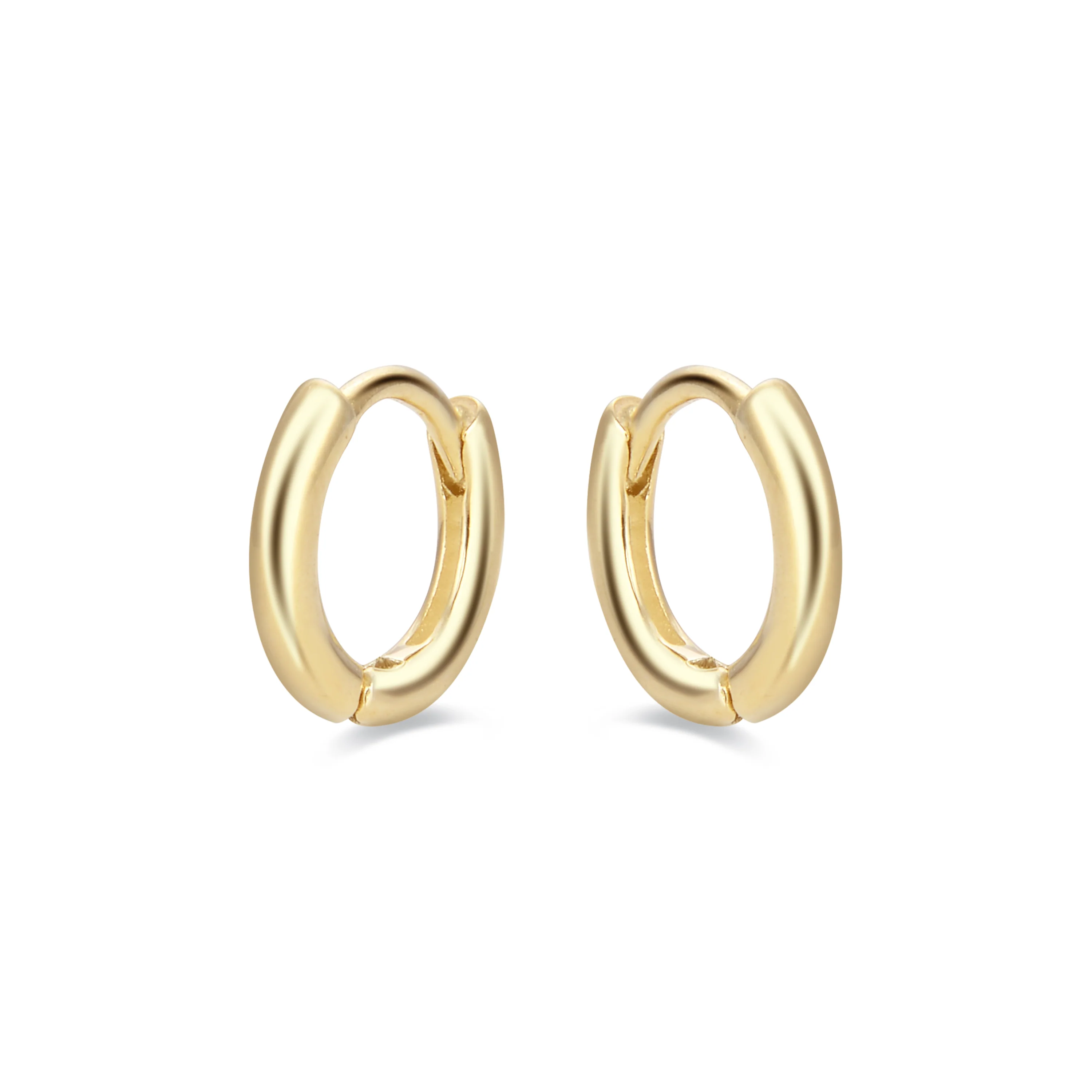Pendientes de 7mm de Plata de Ley 925 acabados en oro amarillo de 18K - Ricbeorn - Image 3