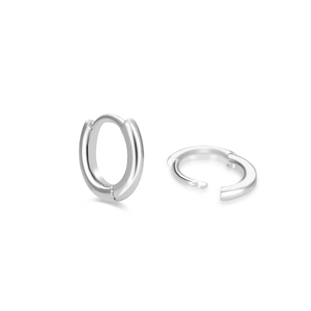 Pendientes Ricbeorn Plata de Ley 925 - 8mm - Ricbeorn GRIS - Image 3