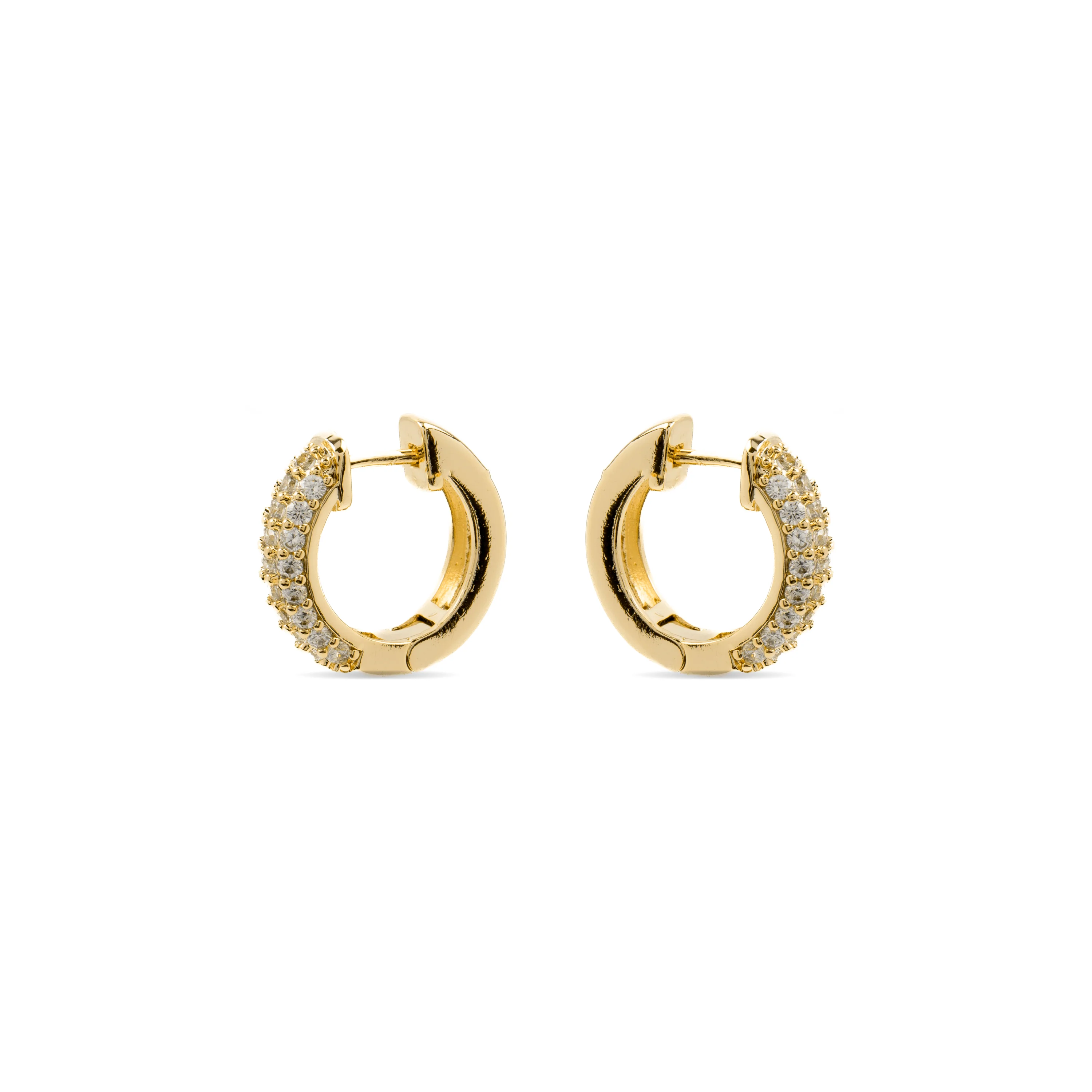 Pendientes de Circonita Brillante acabados en oro amarillo 18K - Rieli - Image 3