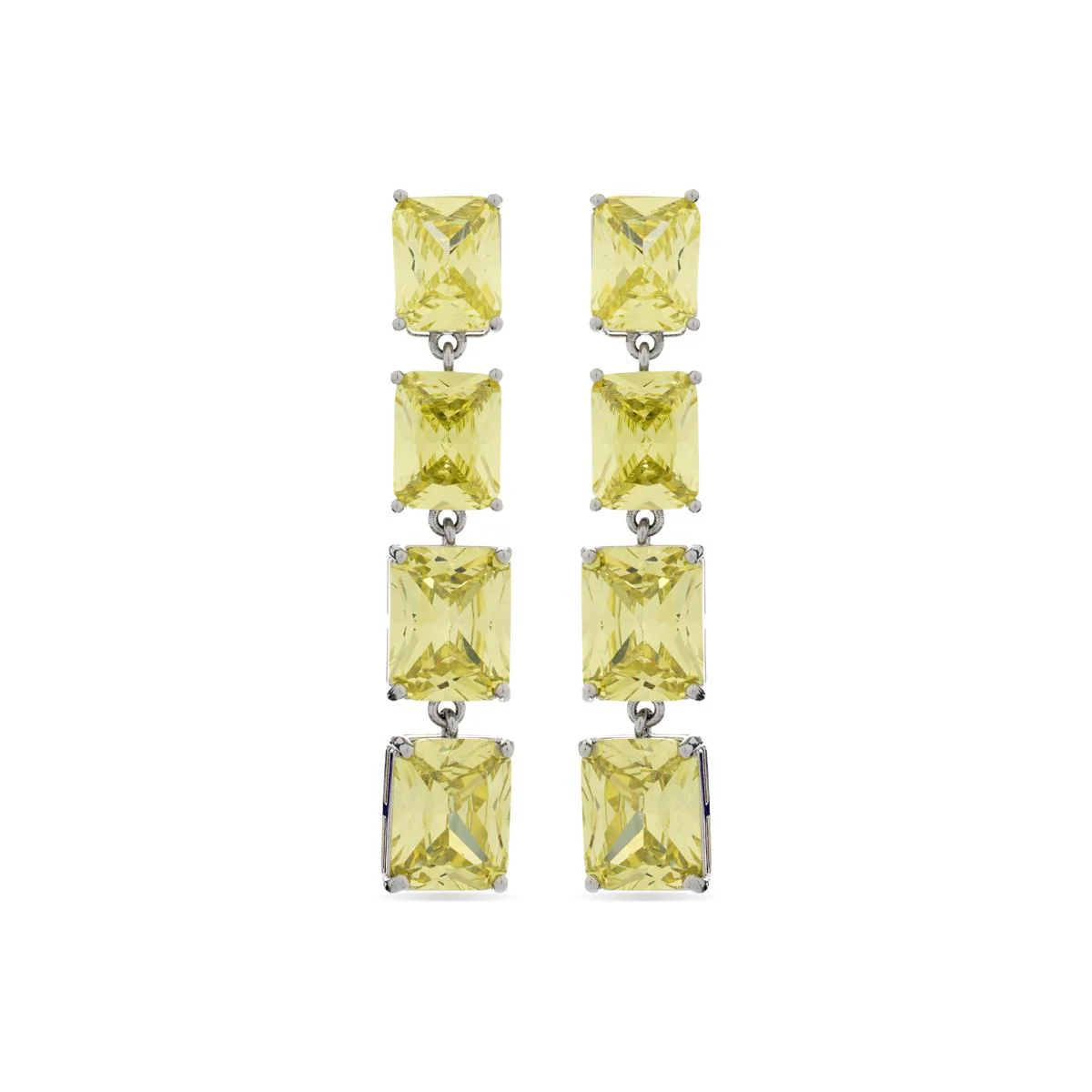 Pendientes Riemi acabados en rodio - Riemi AMARILLO